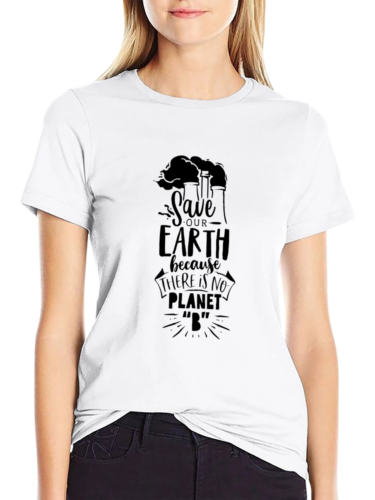 Save Our Earth Black Graphic Tee