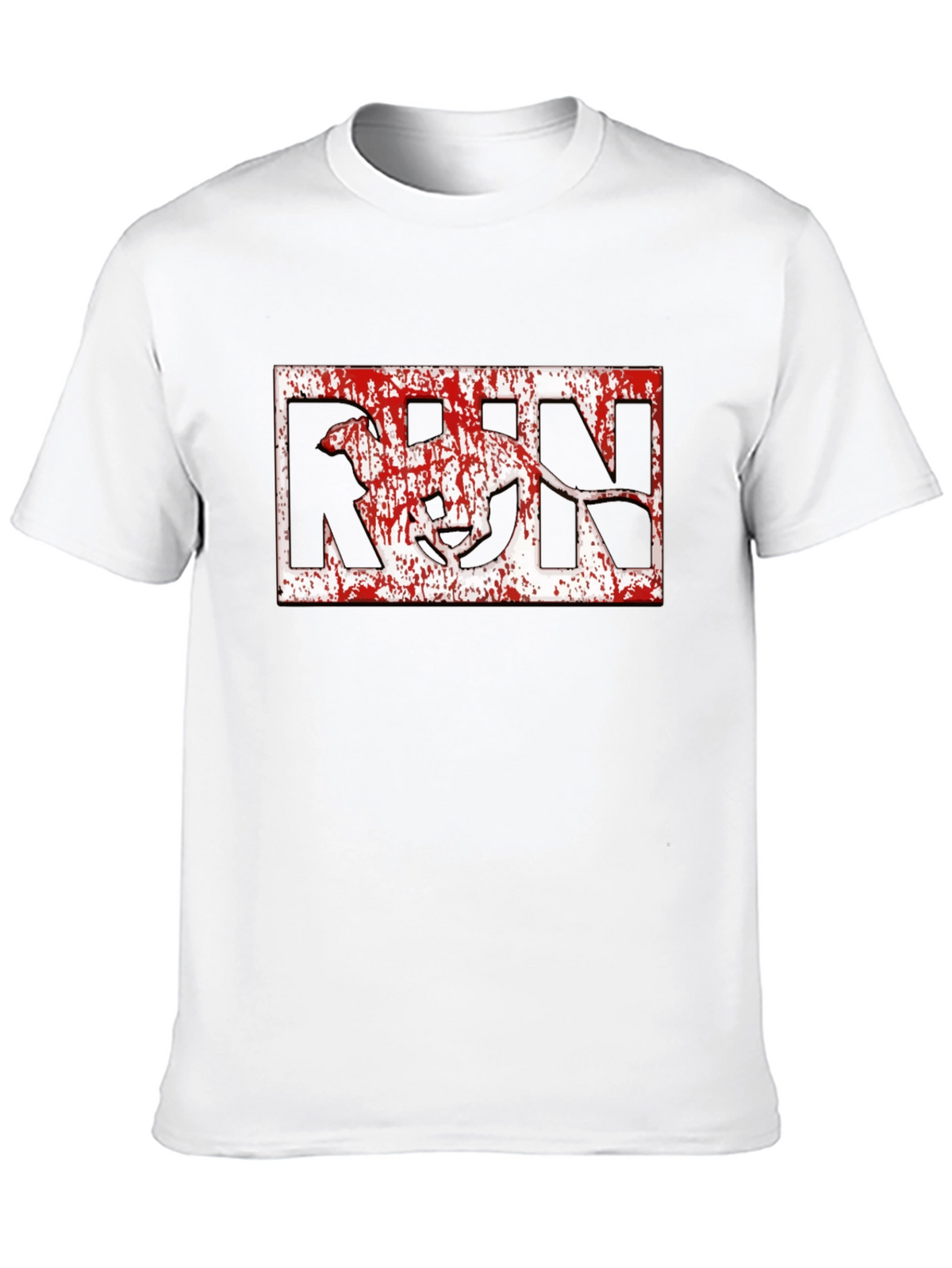 Run Dog Graphic T-Shirt - Black Cotton Tee