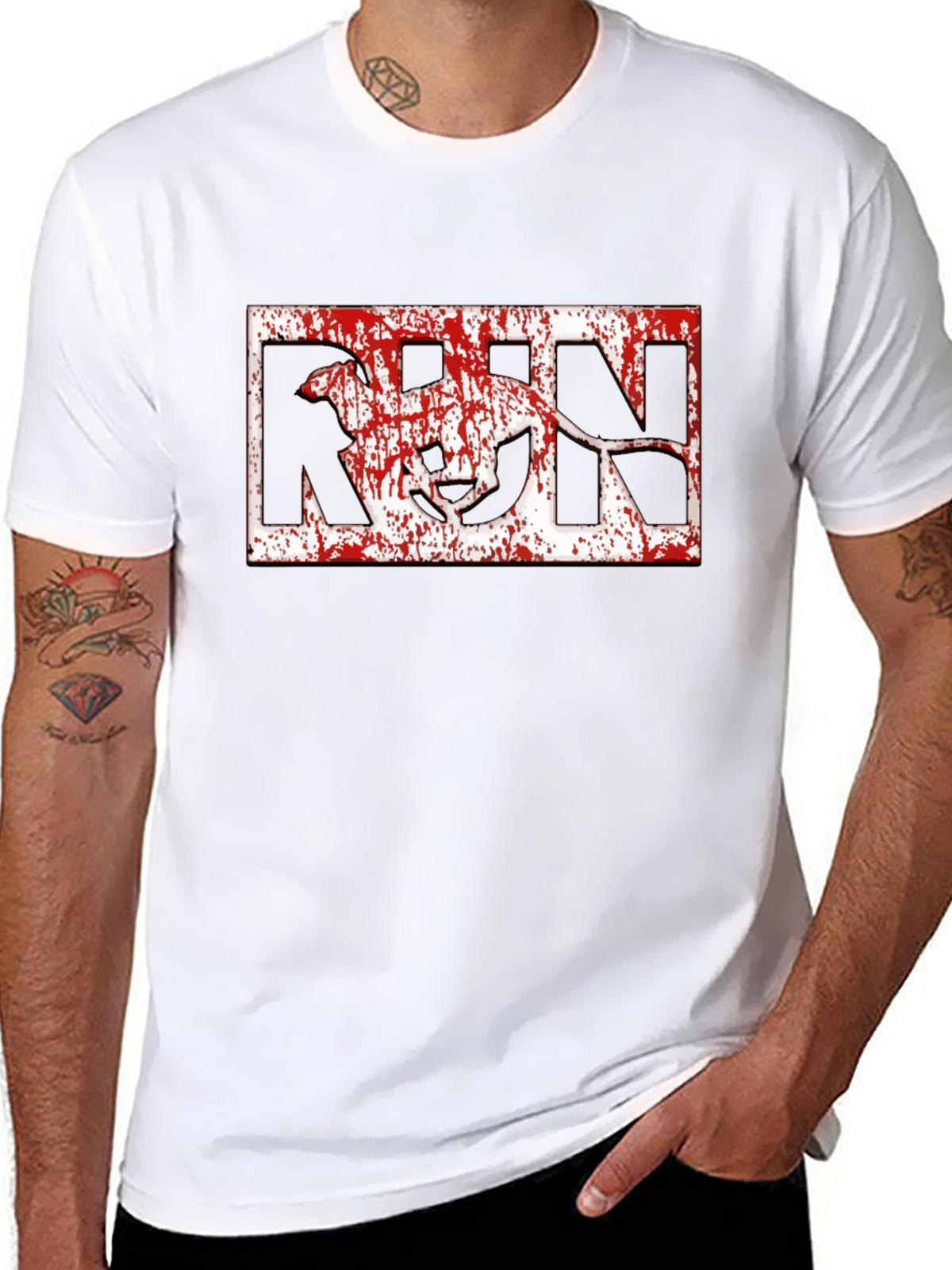 Run Dog Graphic T-Shirt - Black Cotton Tee