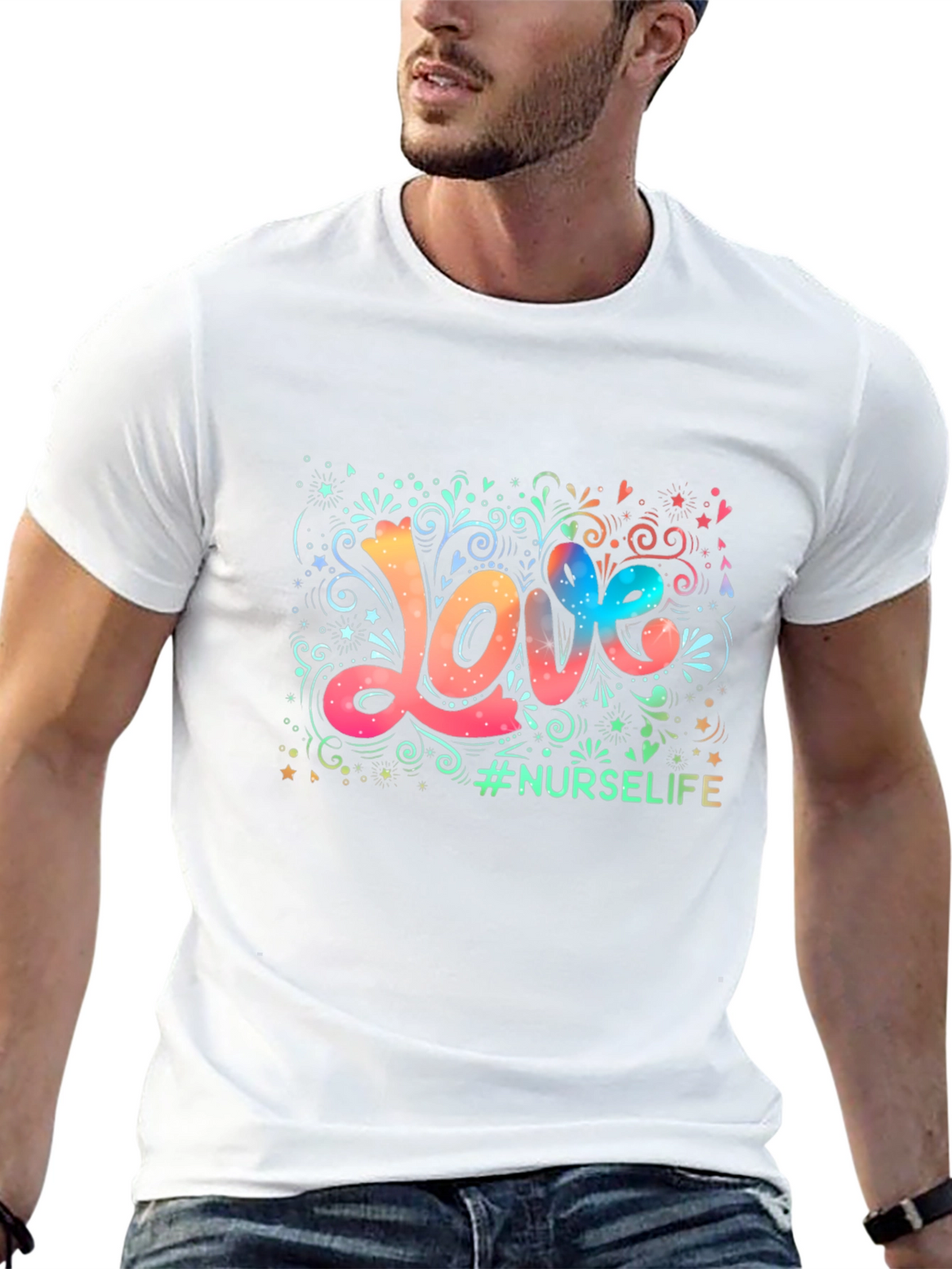 Love Nurse Life Graphic Tee - Stylish Comfort