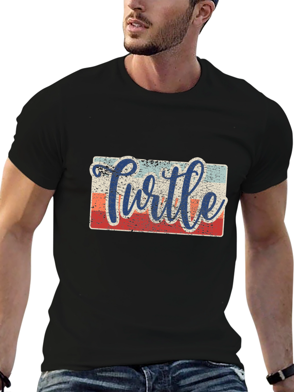 Turtle Retro Graphic T-Shirt