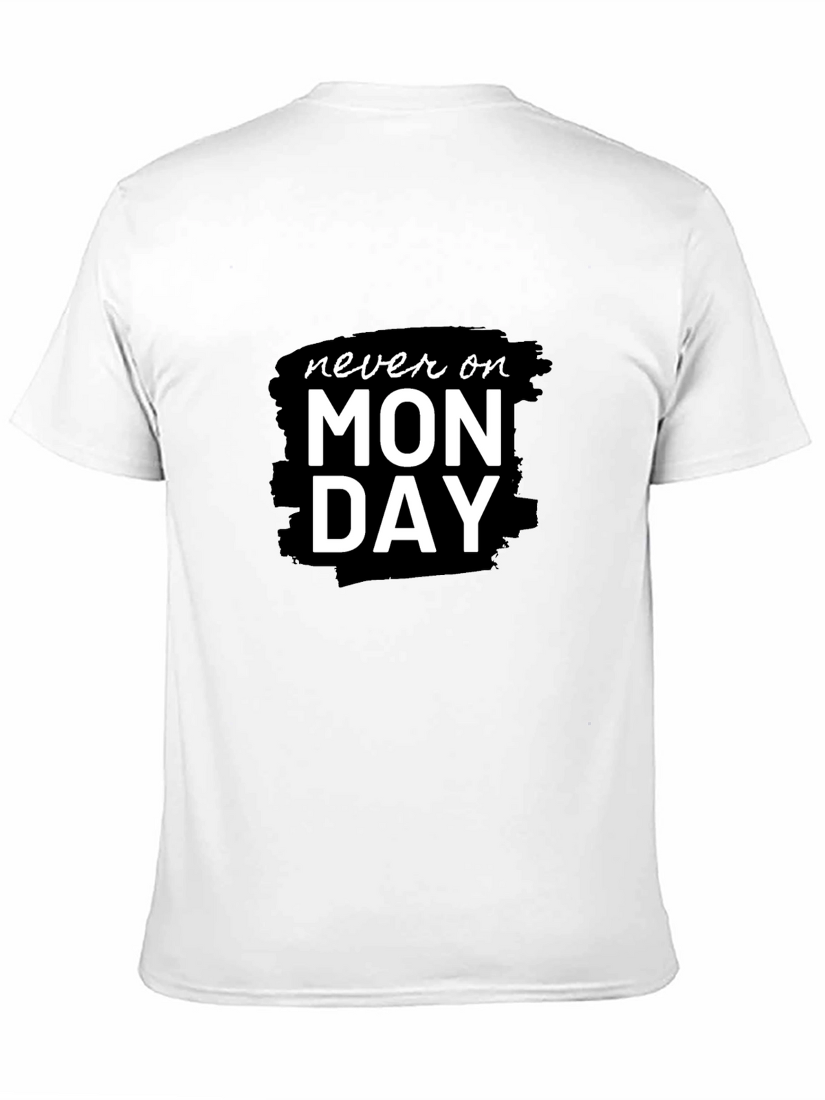 Never On Monday Black Graphic Tee
