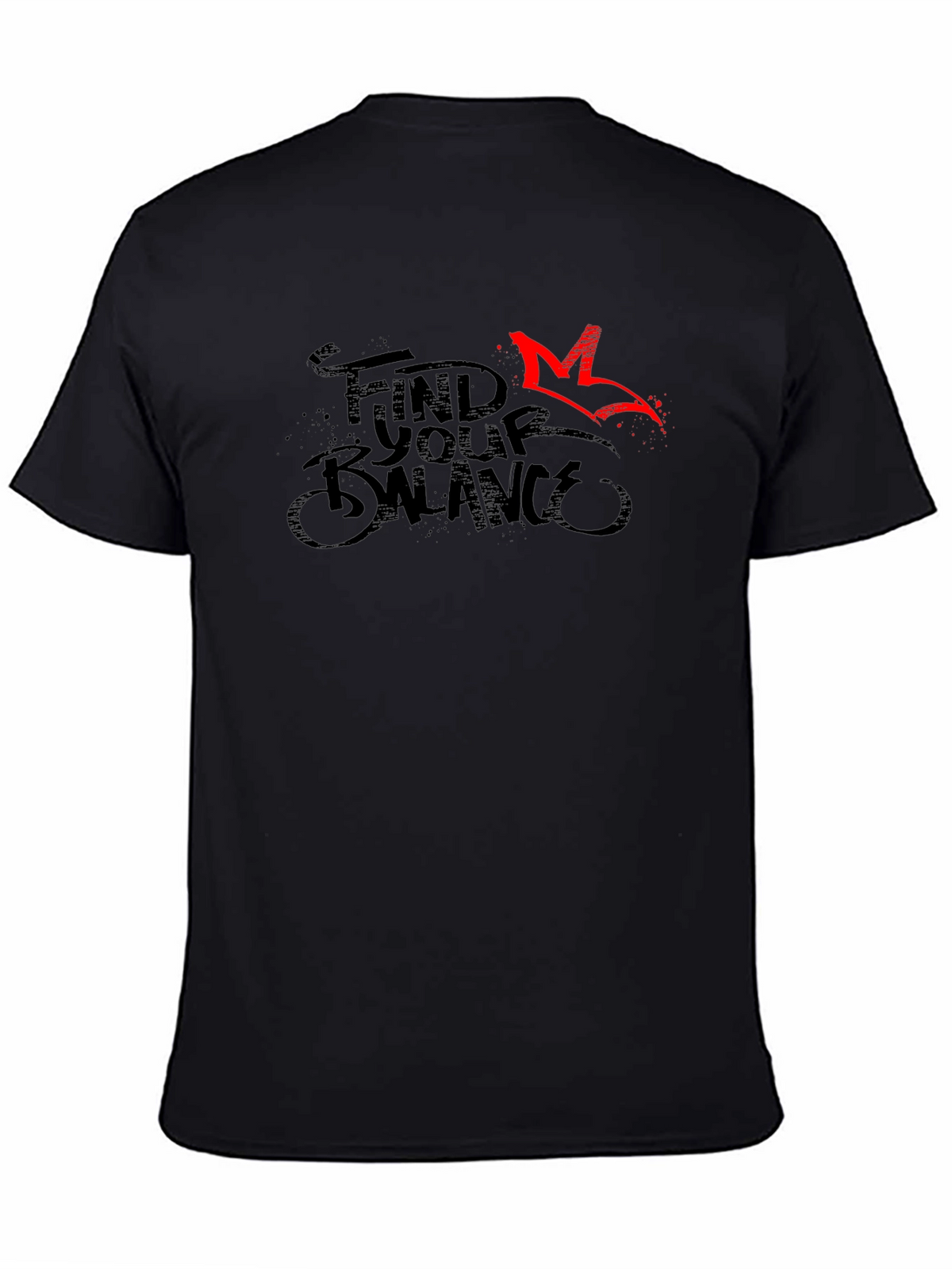 Find Your Balance Graphic Tee - Black