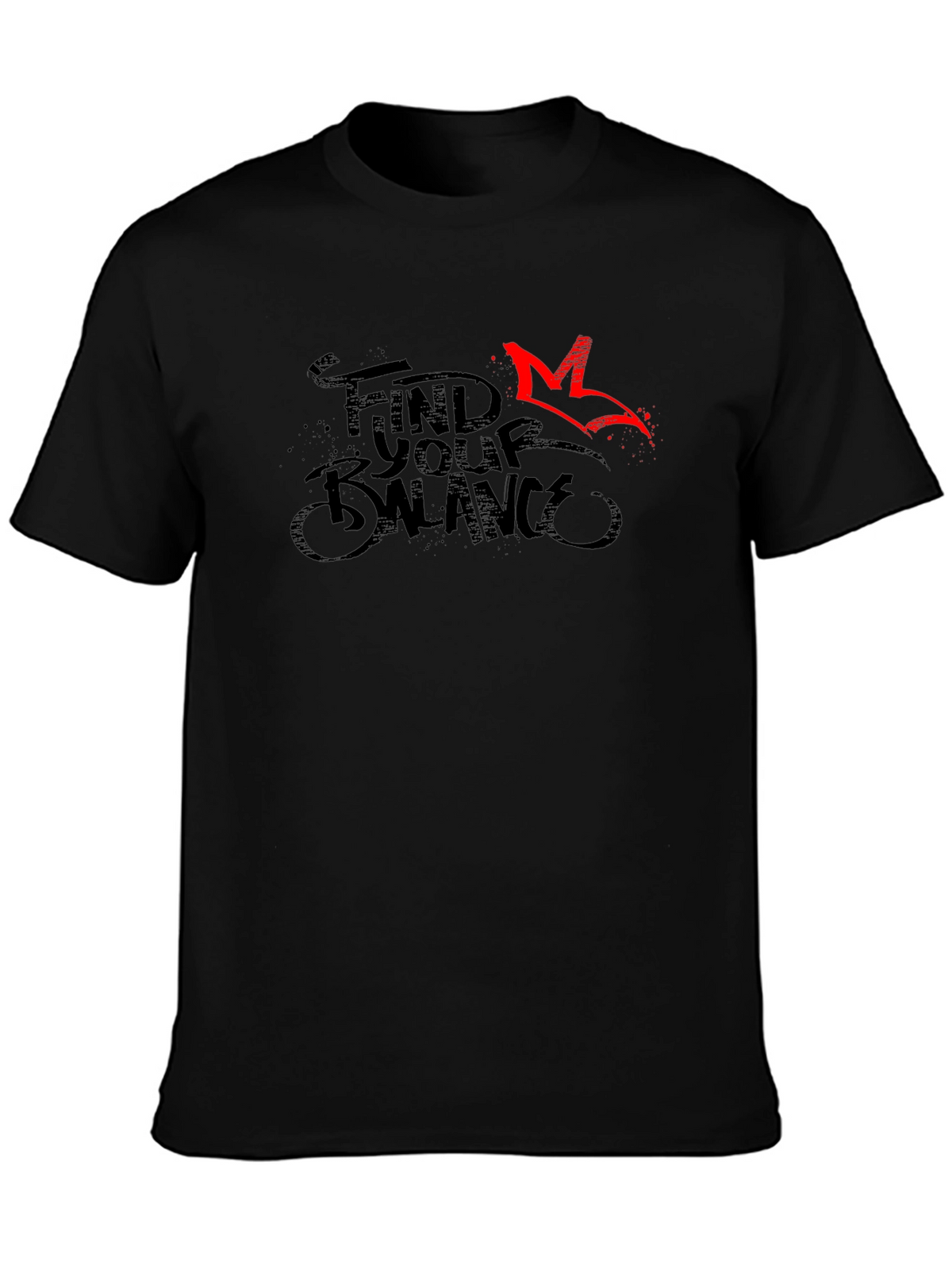 Find Your Balance Graphic Tee - Black