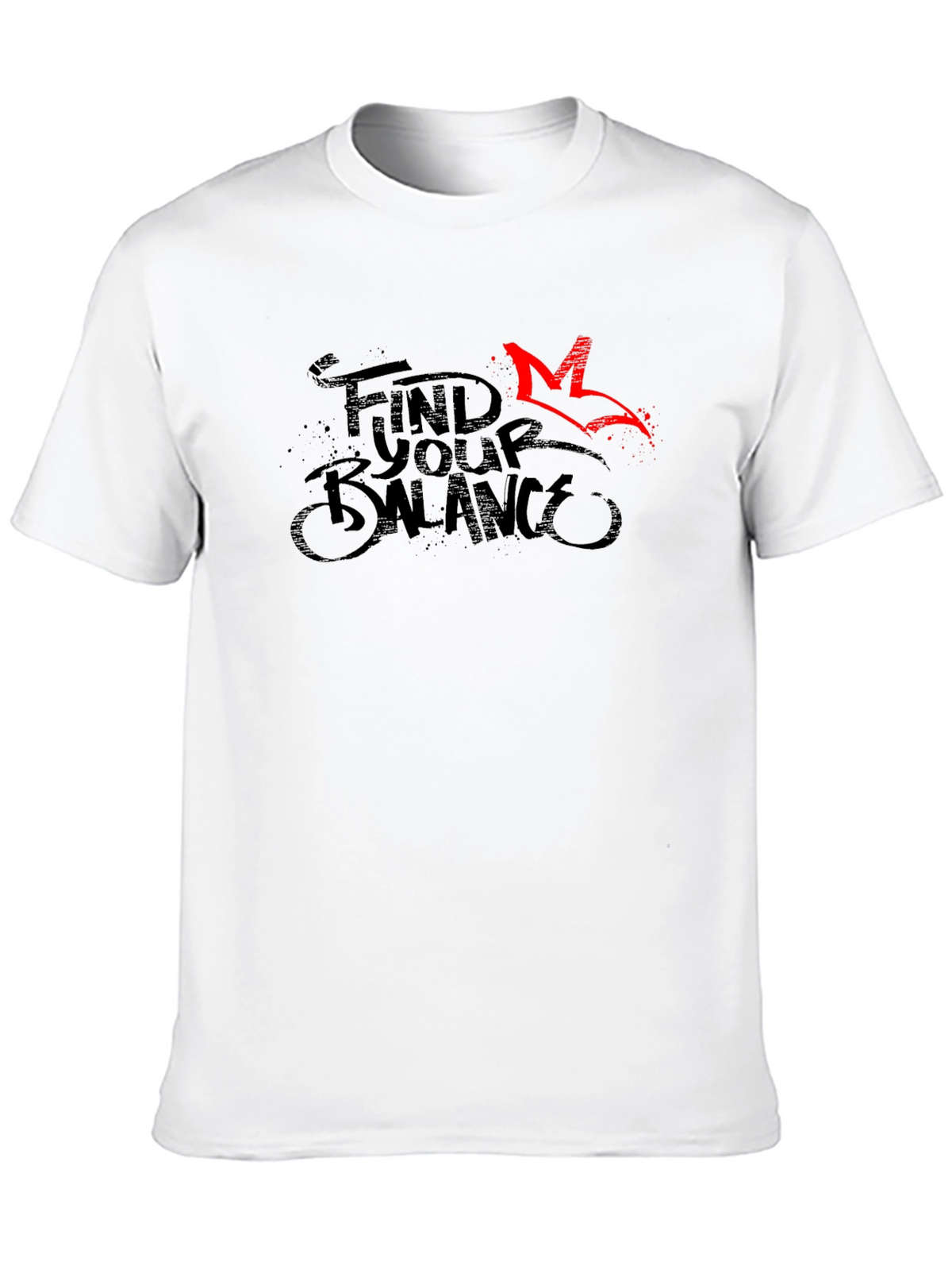 Find Your Balance Graphic Tee - Black