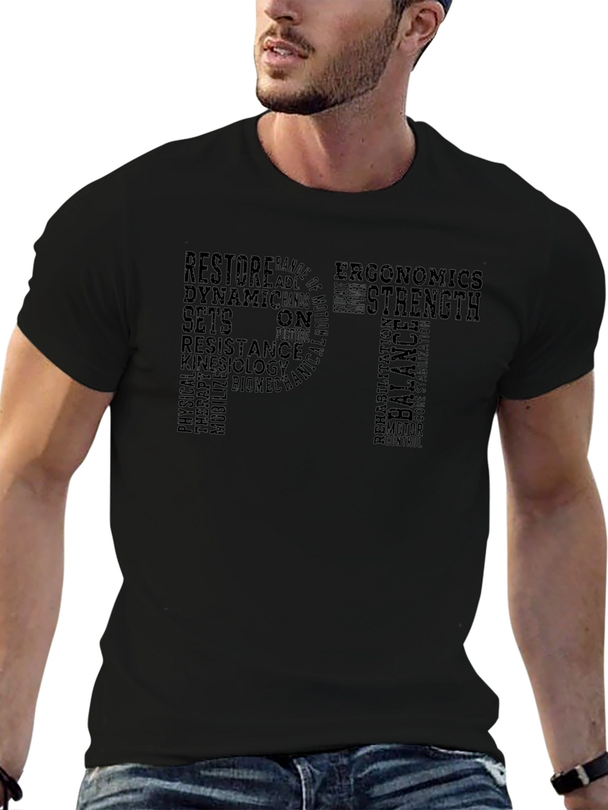 Physical Therapy Word Cloud T-Shirt