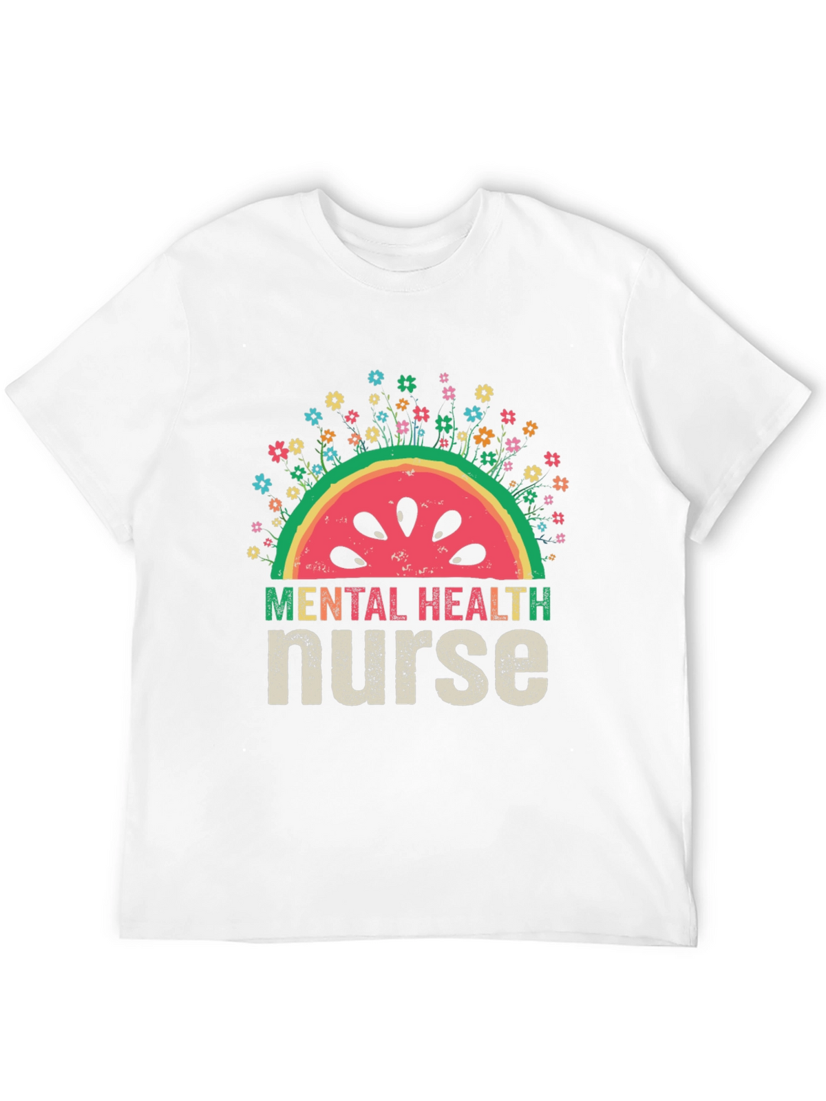 Mental Health Nurse Watermelon T-Shirt