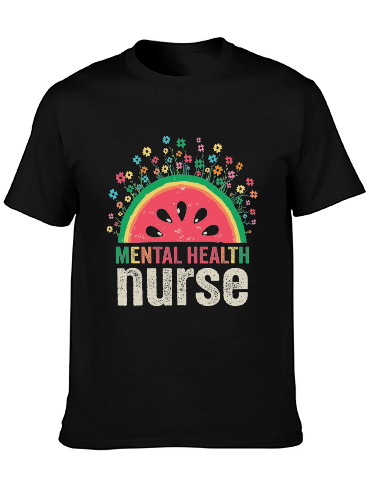 Mental Health Nurse Watermelon T-Shirt