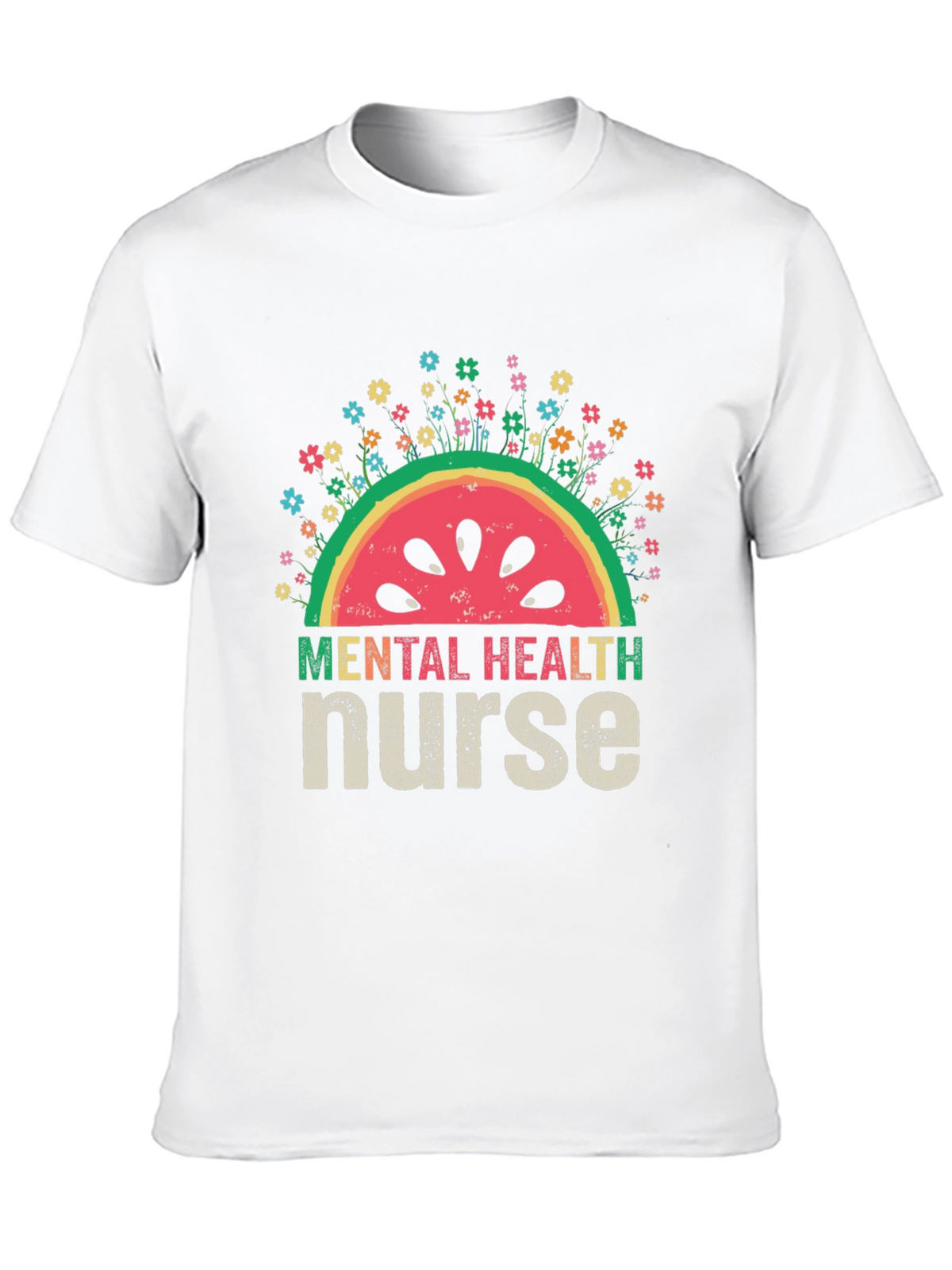 Mental Health Nurse Watermelon T-Shirt