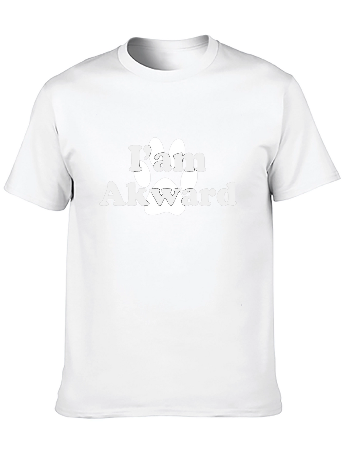 Im Awkward Paw Print Graphic T-Shirt