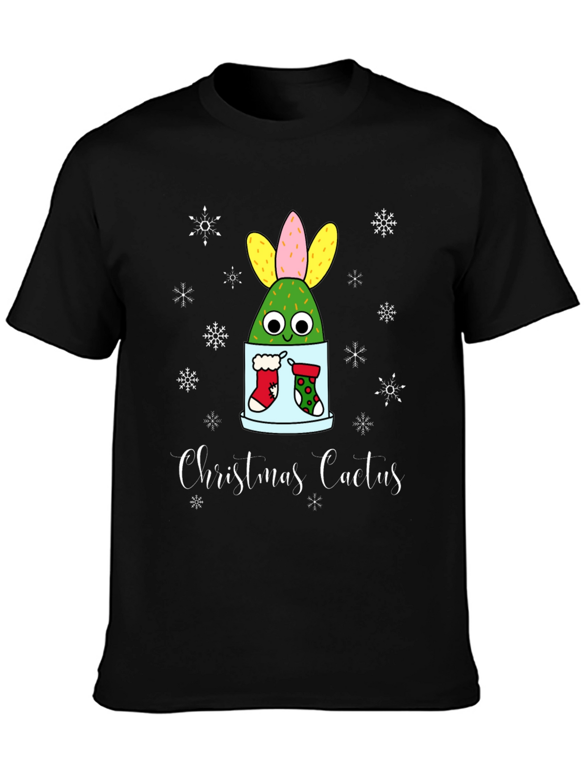 Christmas Cactus T-Shirt - Holiday Festive Tee