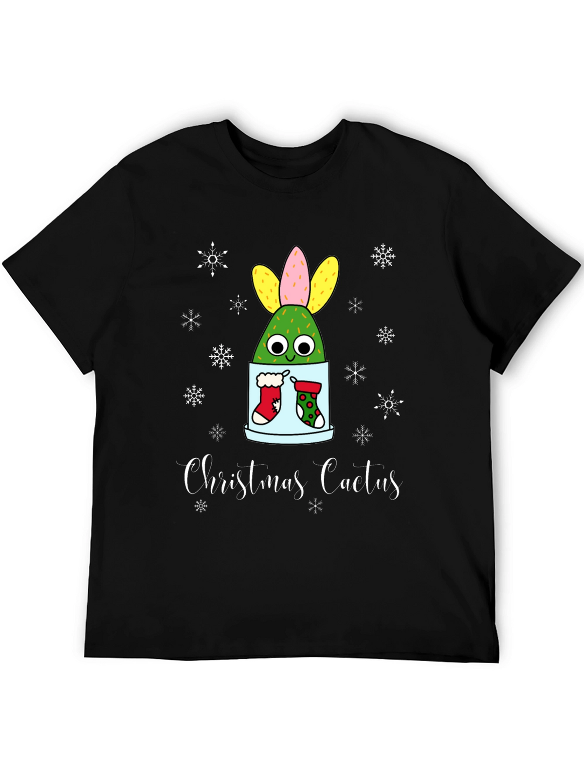 Christmas Cactus T-Shirt - Holiday Festive Tee