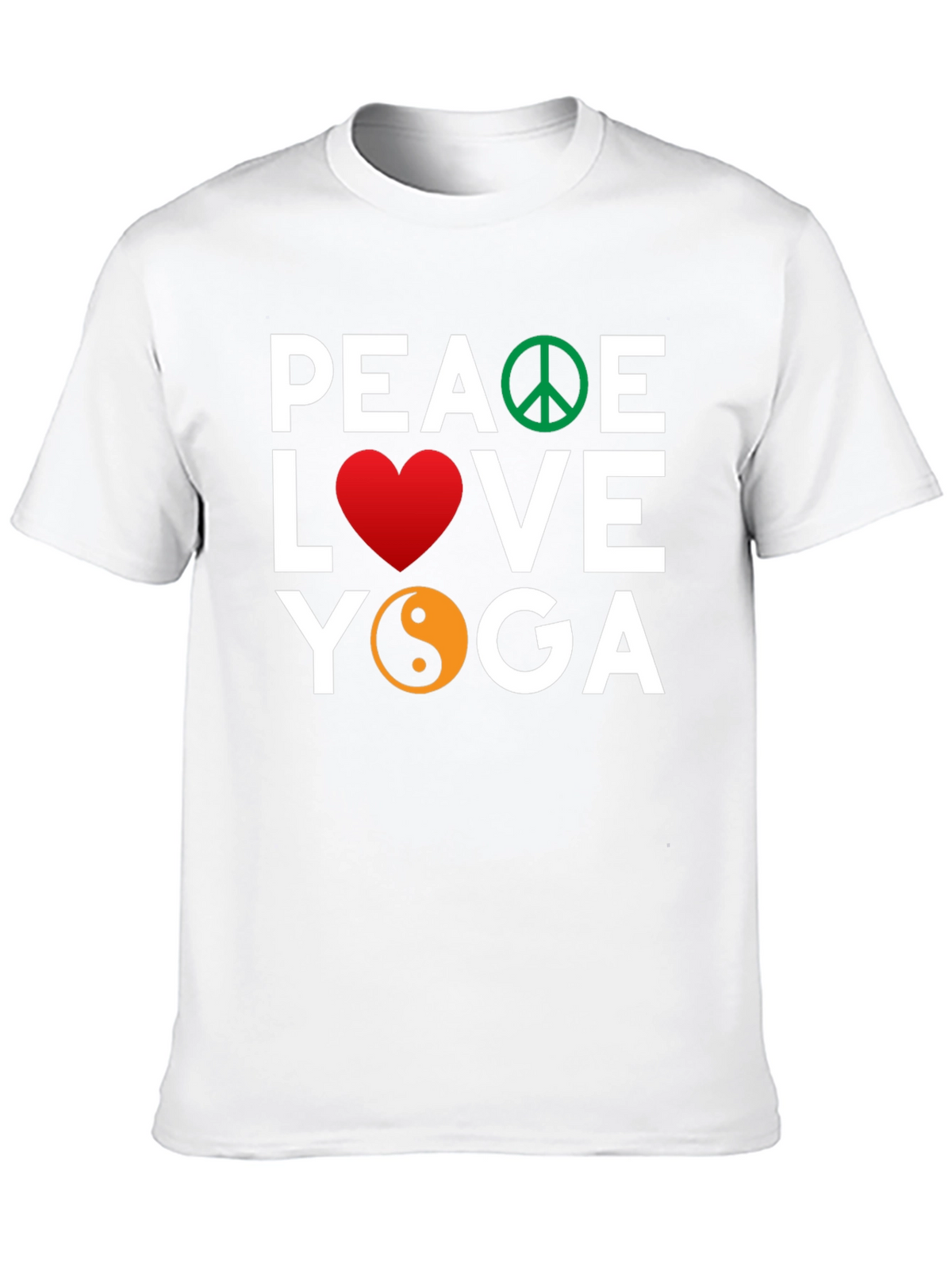 Peace Love Yoga Graphic T-Shirt