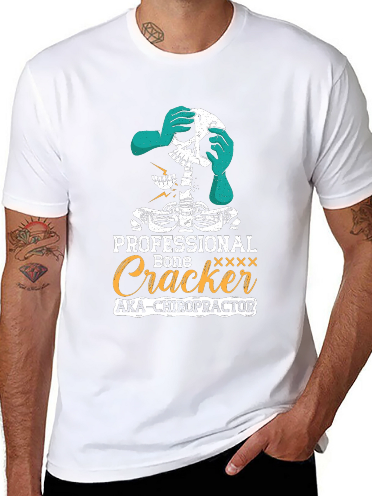 Chiropractor Skeleton Humor T-Shirt