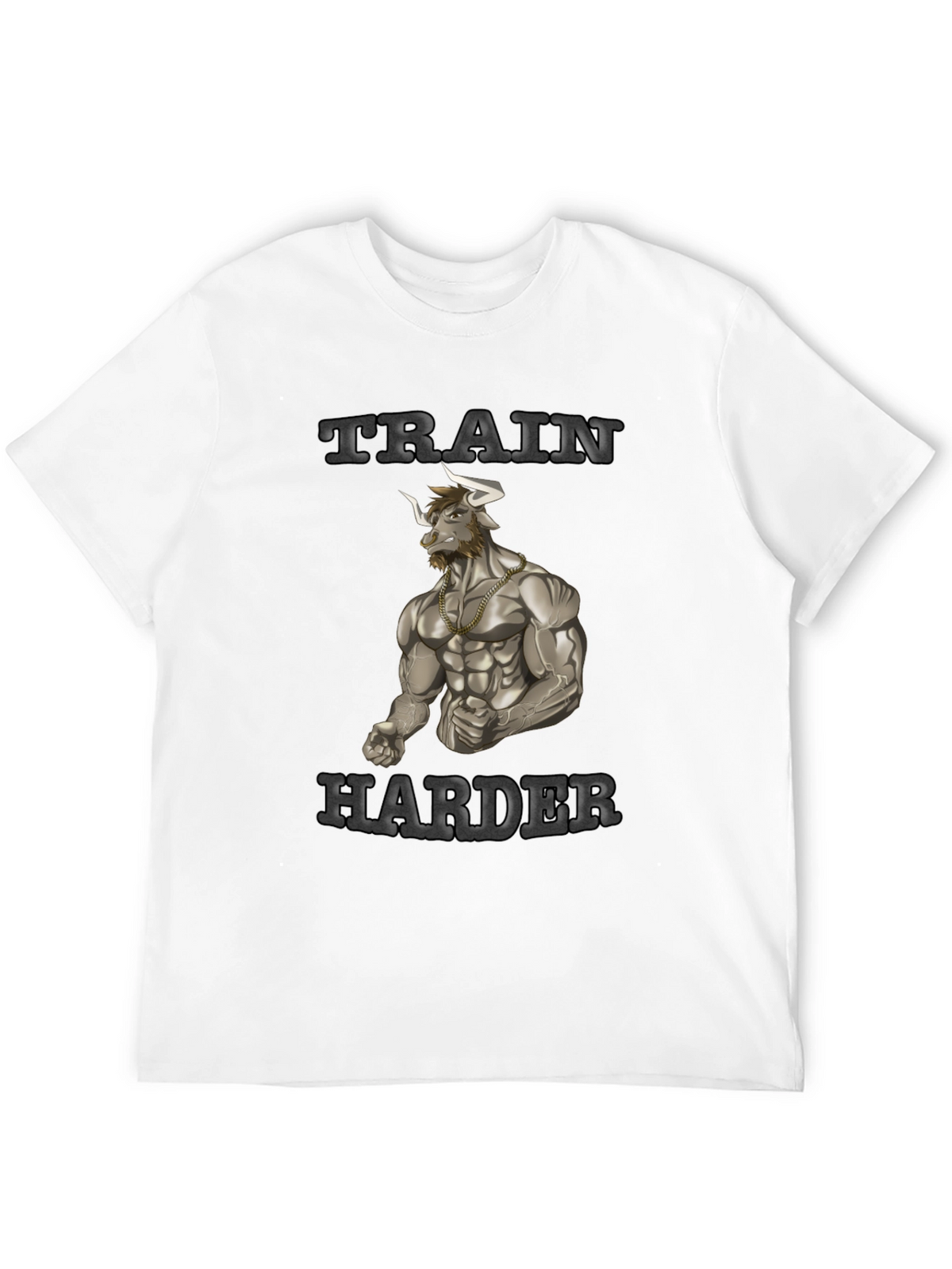 Train Harder Graphic Tee - Gym Motivation