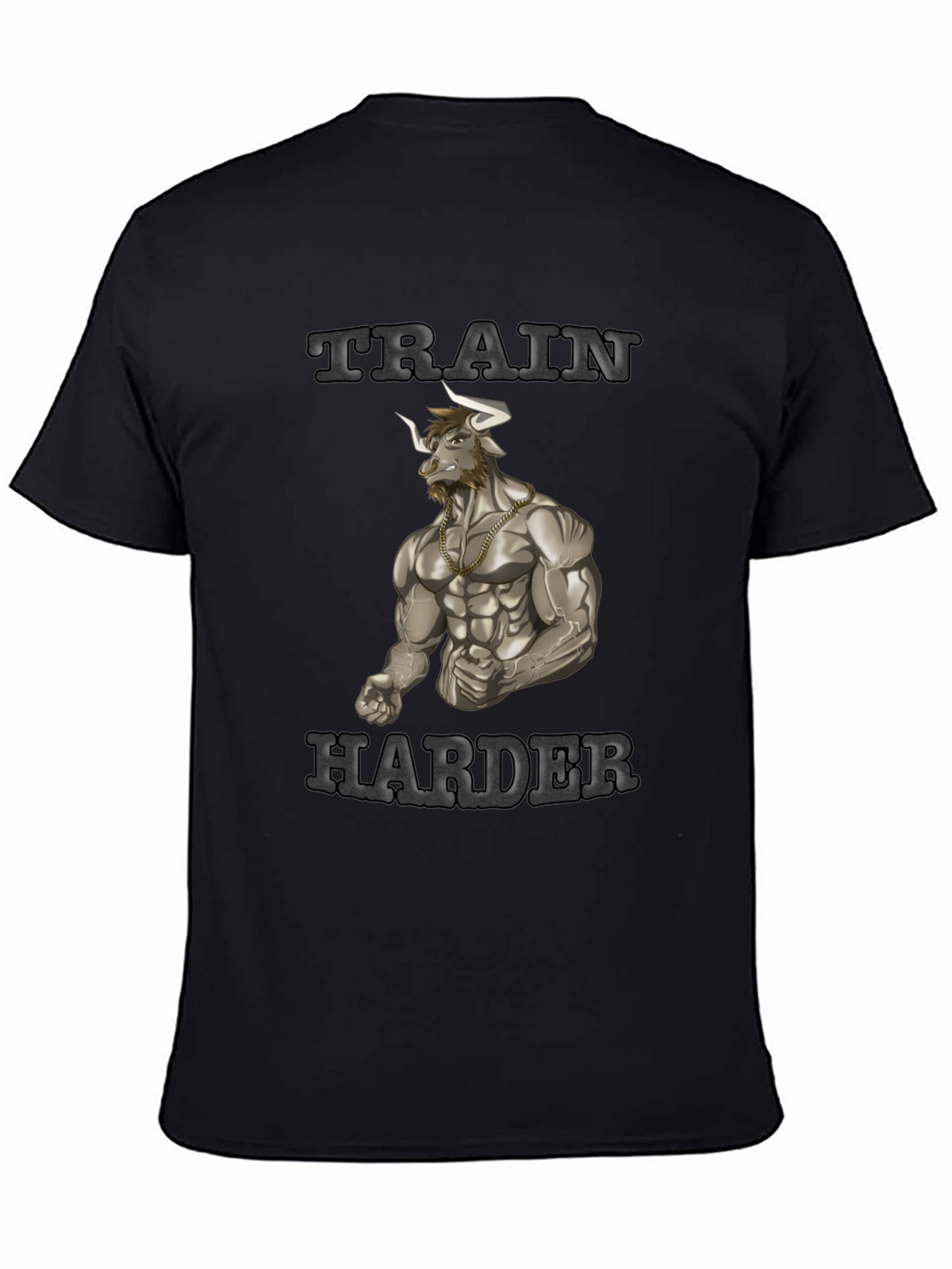 Train Harder Graphic Tee - Gym Motivation
