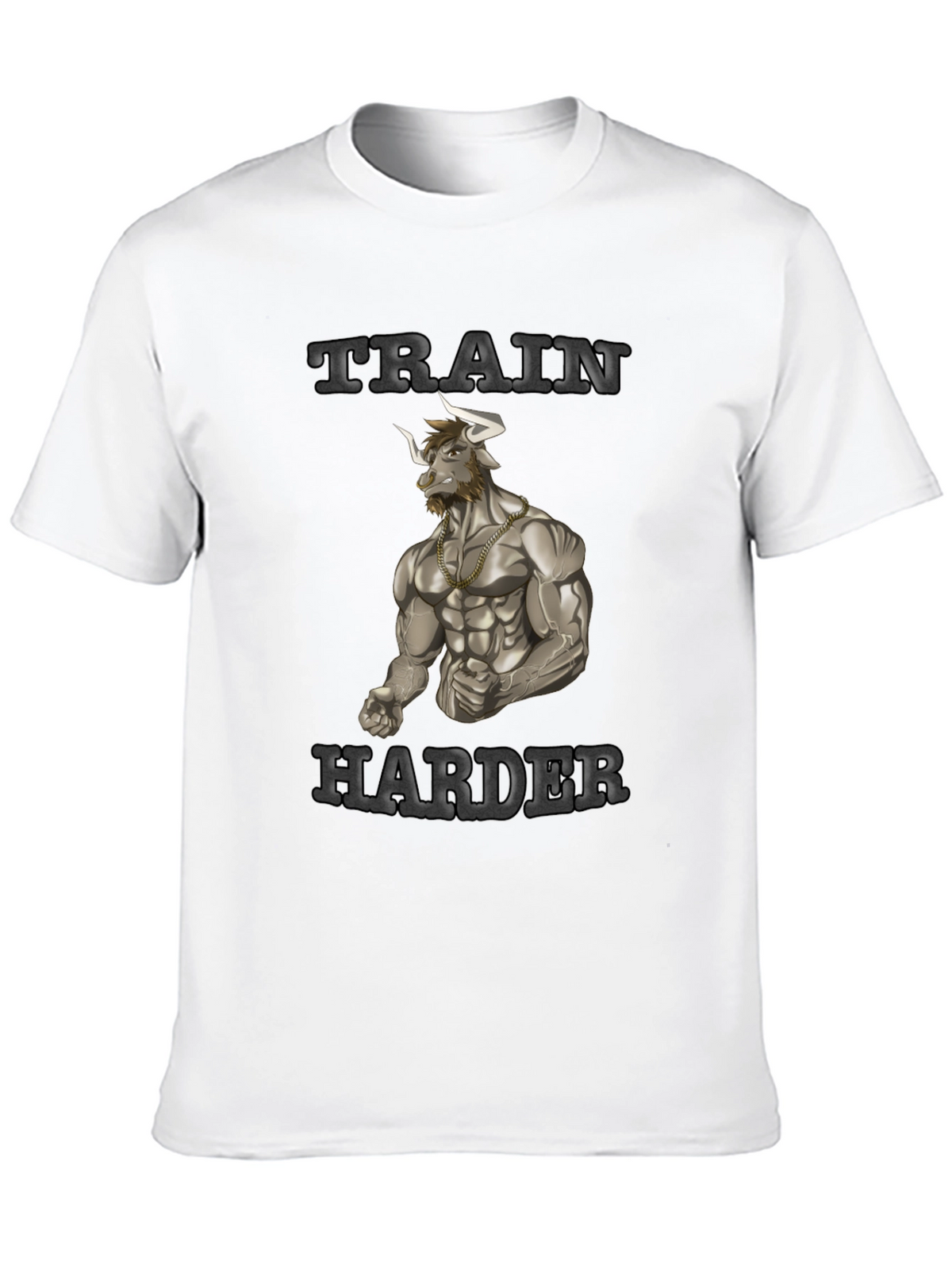 Train Harder Graphic Tee - Gym Motivation