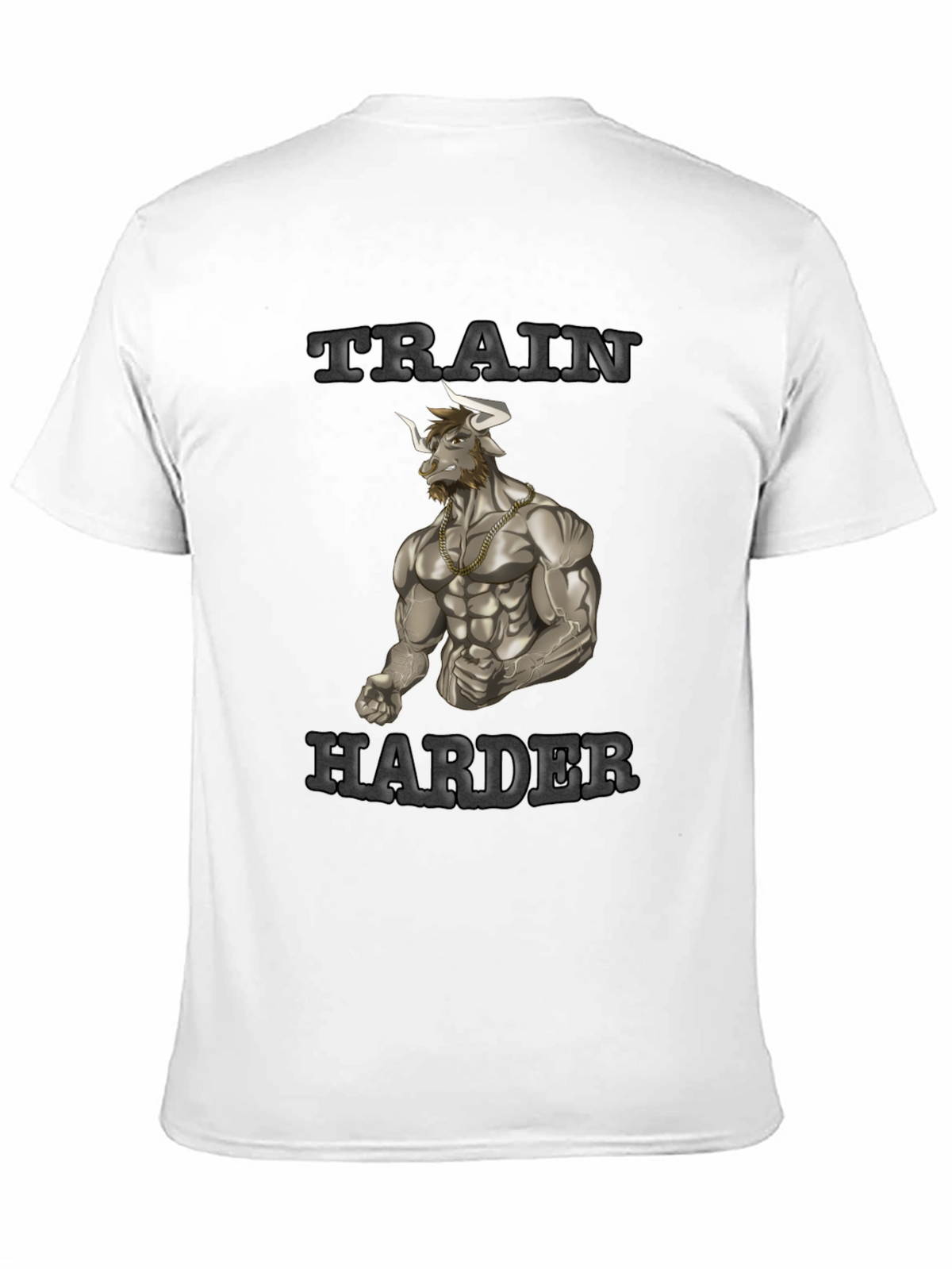 Train Harder Graphic Tee - Gym Motivation