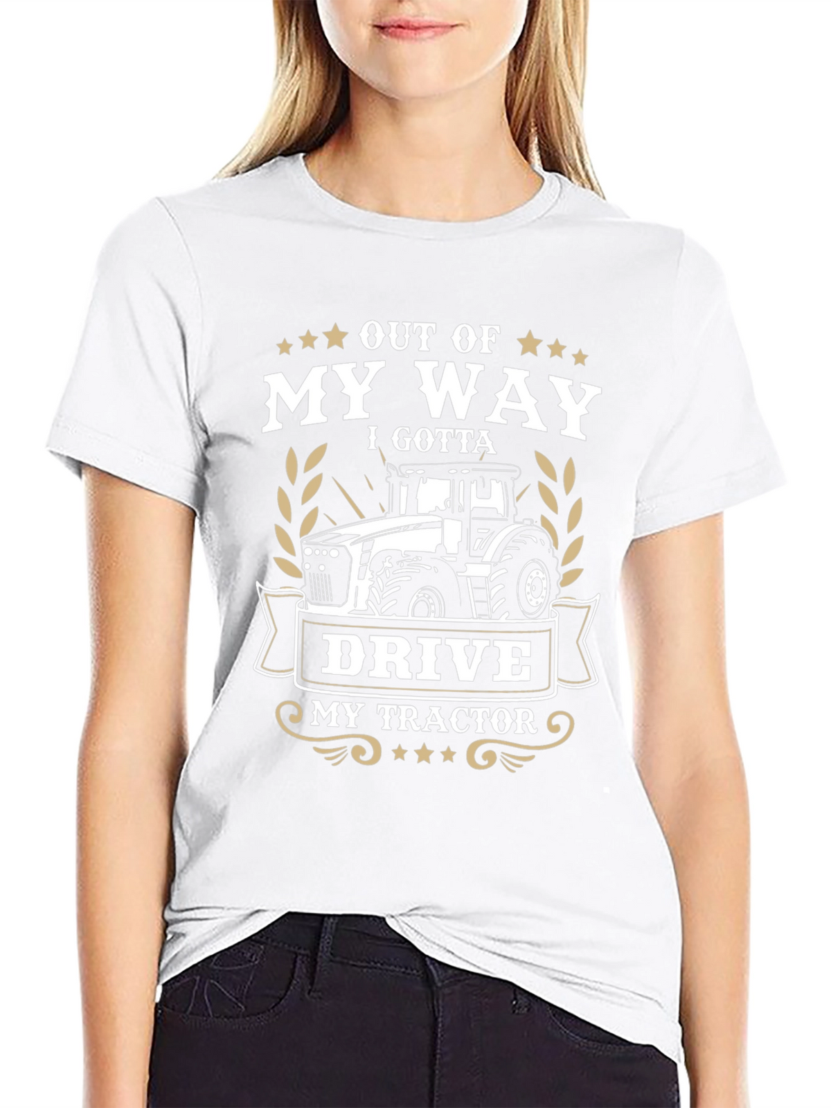 Out Of My Way Tractor Graphic T-Shirt