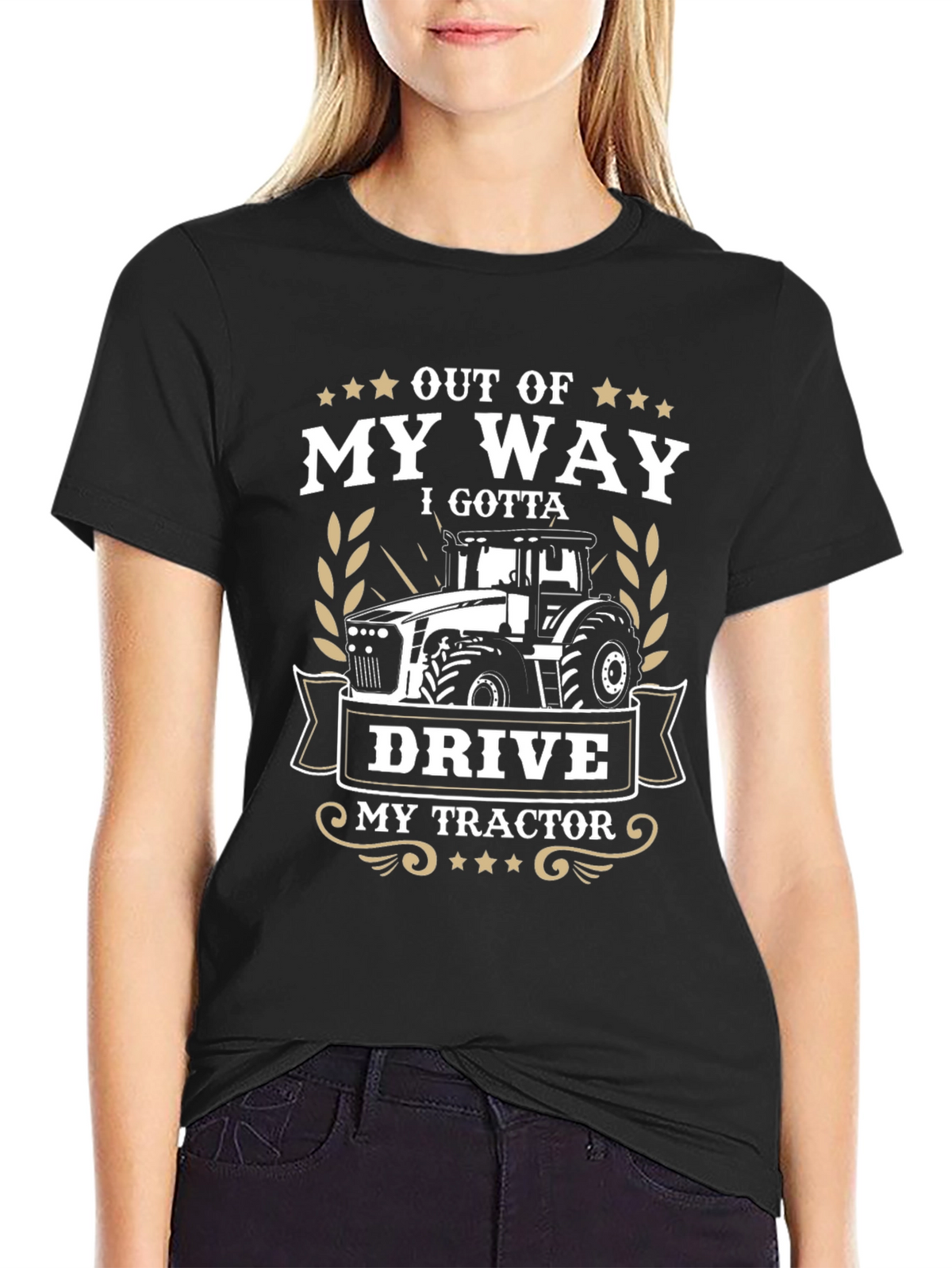 Out Of My Way Tractor Graphic T-Shirt