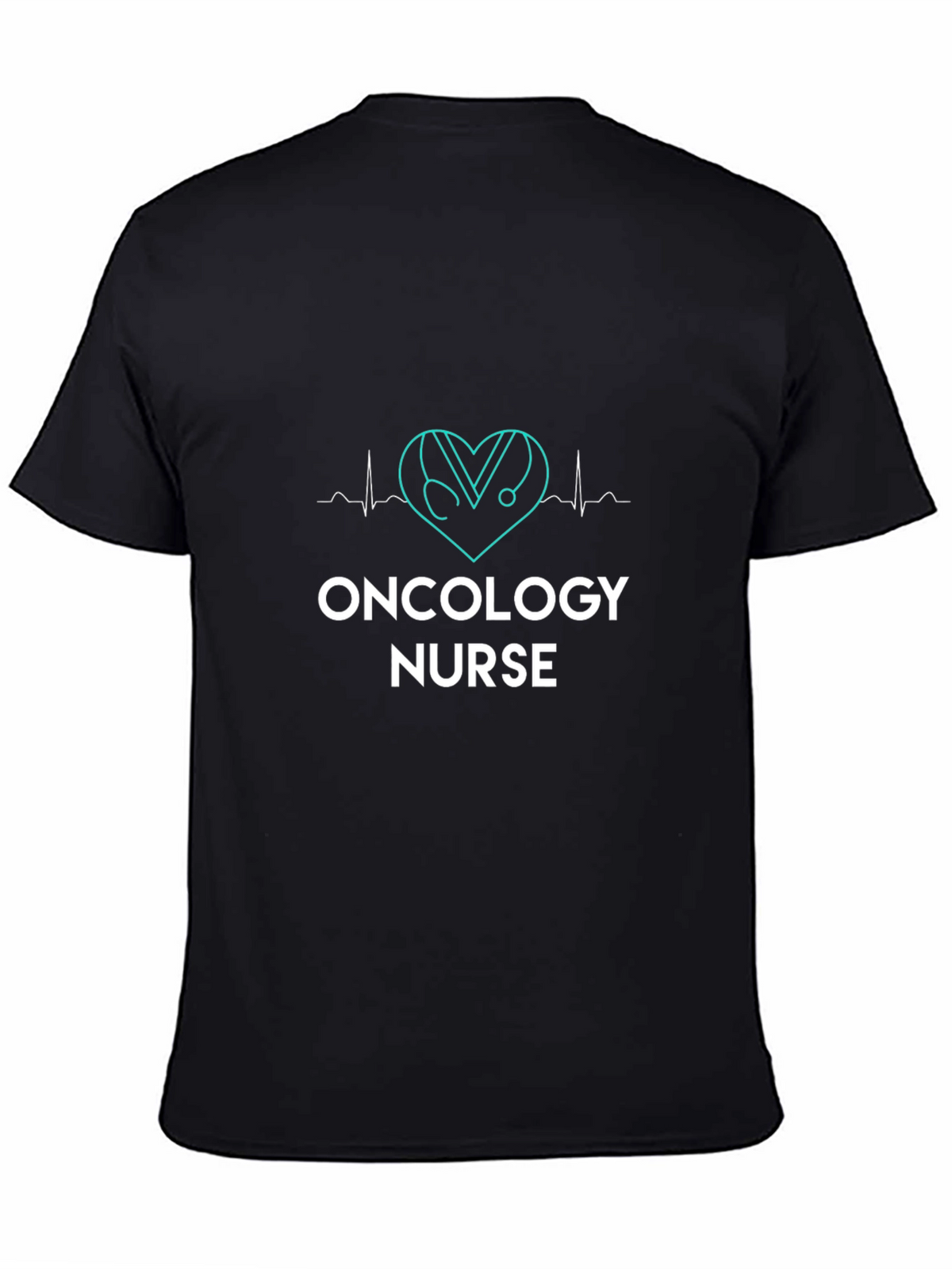 Oncology Nurse Heartbeat Stethoscope T-Shirt