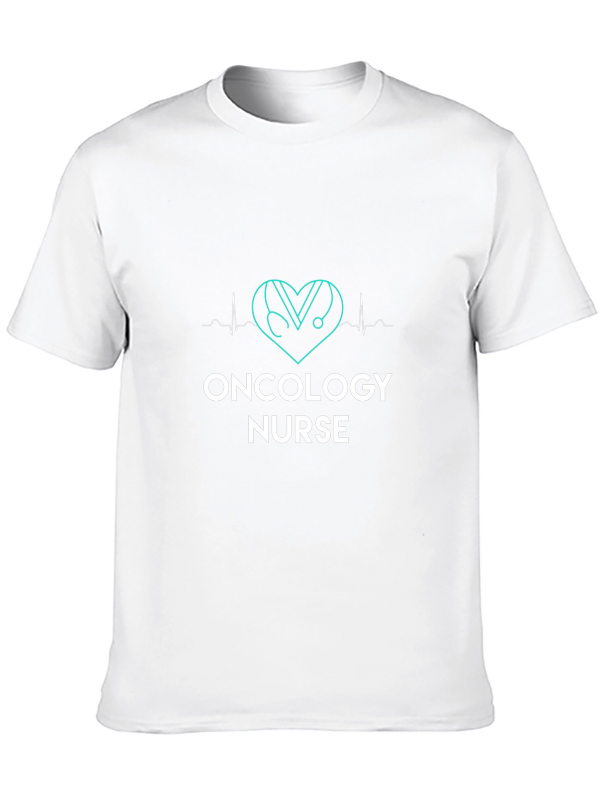 Oncology Nurse Heartbeat Stethoscope T-Shirt