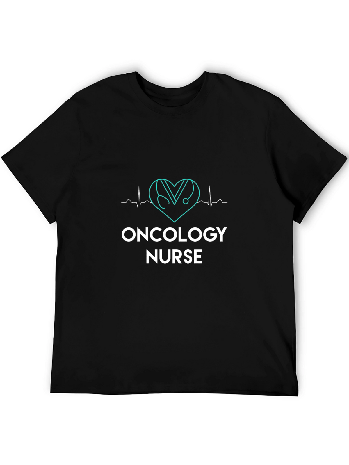 Oncology Nurse Heartbeat Stethoscope T-Shirt