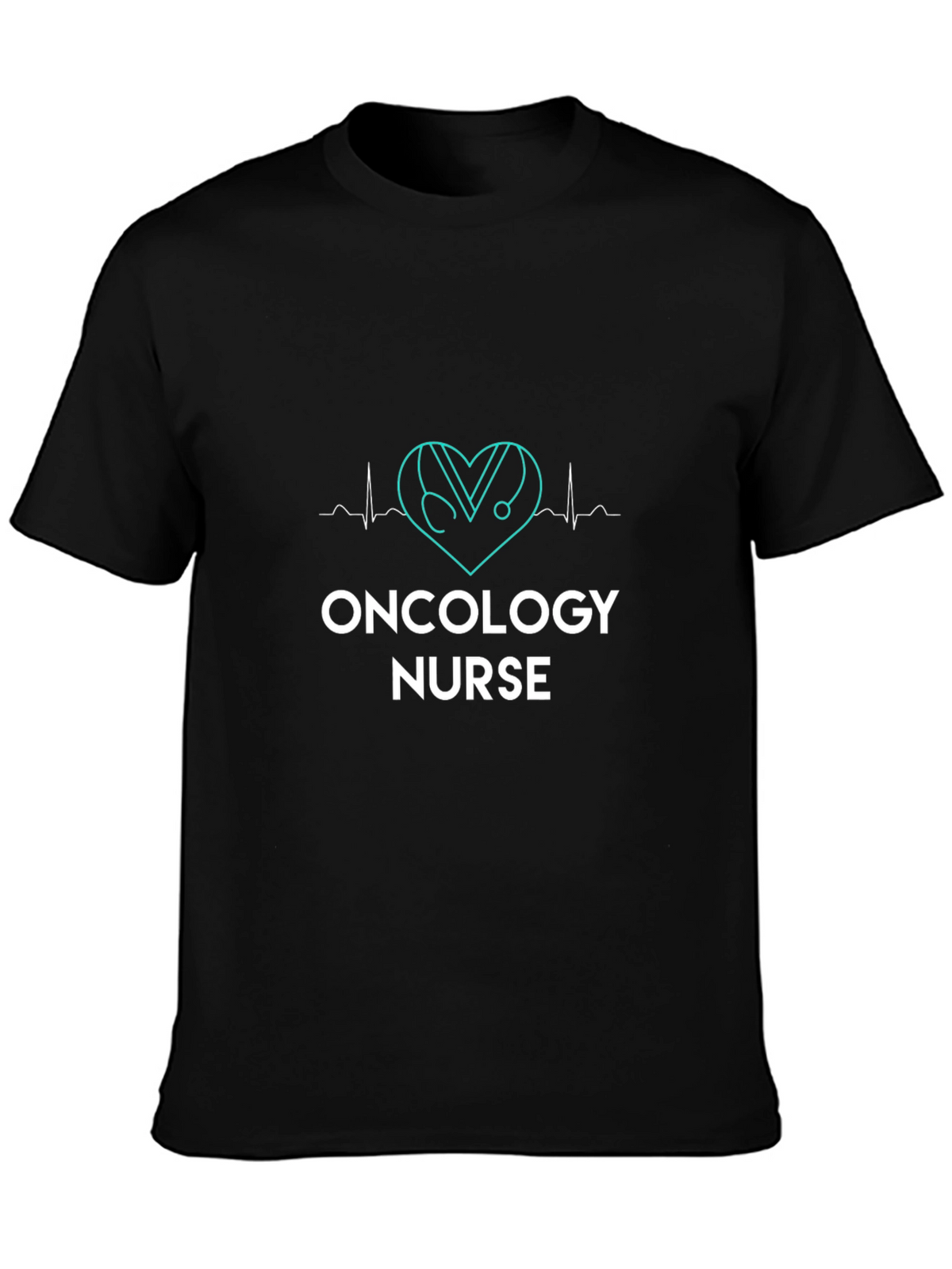 Oncology Nurse Heartbeat Stethoscope T-Shirt