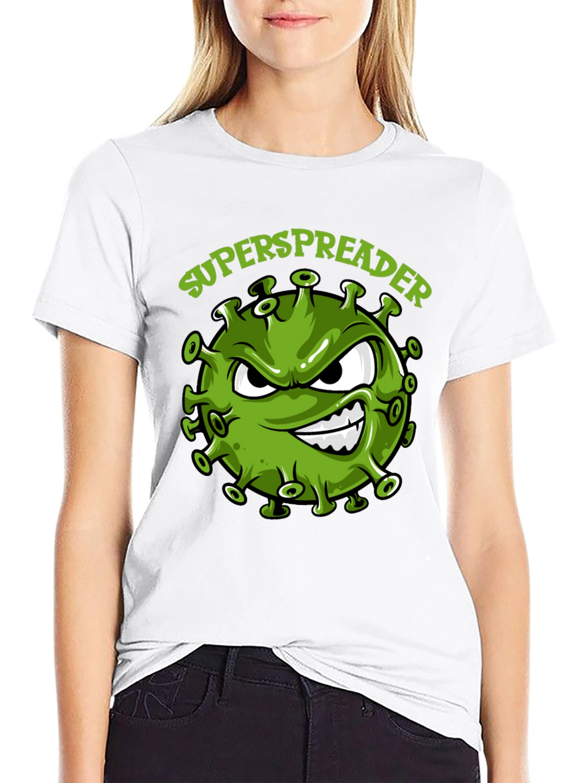 Superspreader Graphic Tee - Funny Virus Design T-Shirt