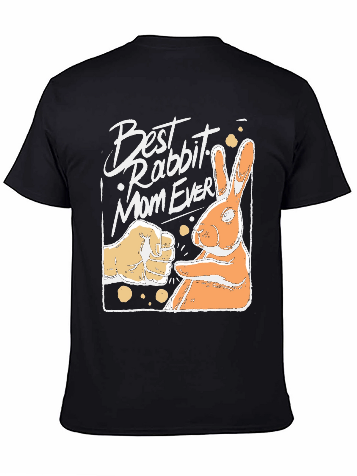 Best Rabbit Mom Ever Black T-Shirt