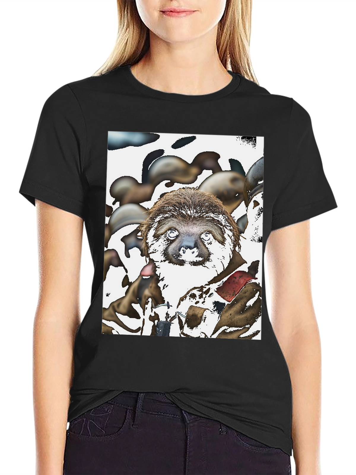 Sloth Graphic T-Shirt - Unique Art Tee