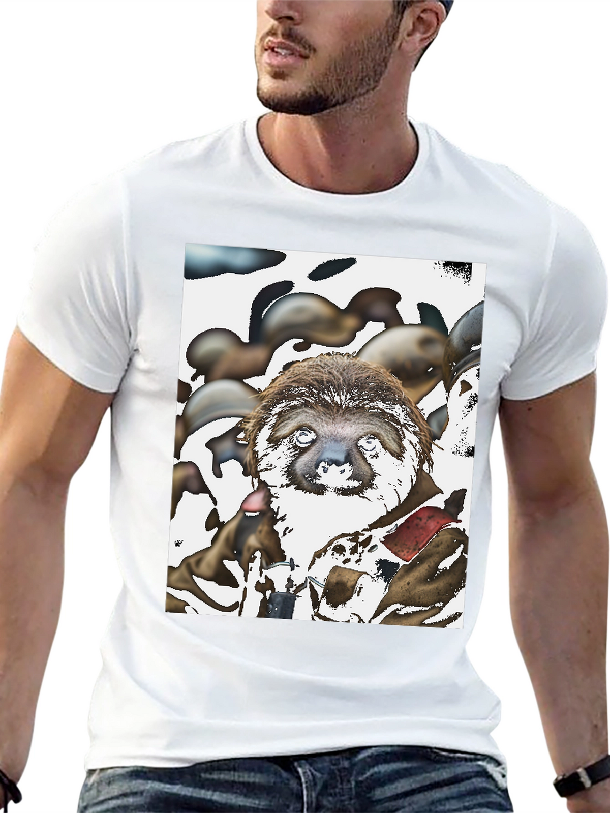 Sloth Graphic T-Shirt - Unique Art Tee