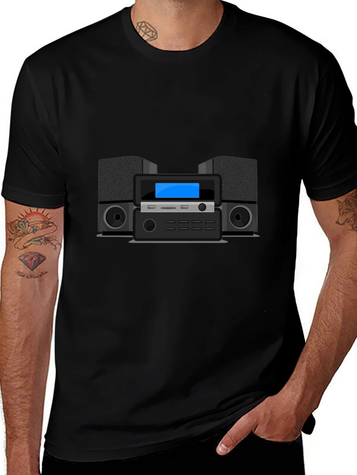 Stereo System Graphic Tee