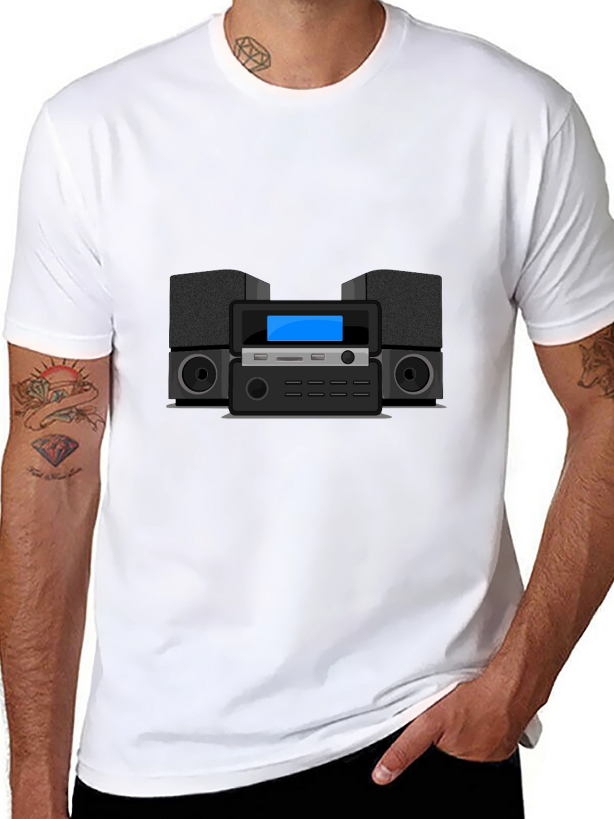Stereo System Graphic Tee
