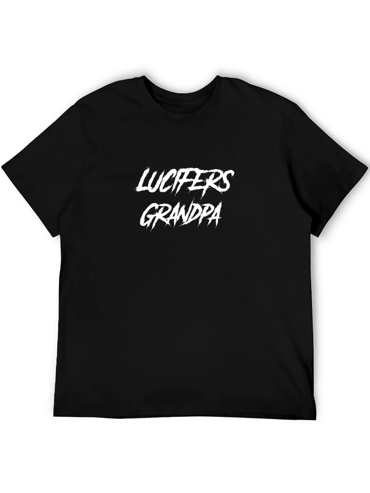 Lucifers Grandpa Black T-Shirt