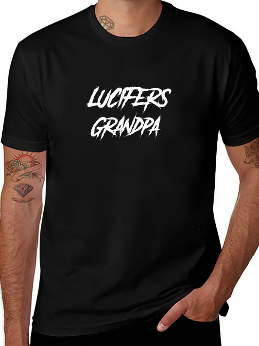 Lucifers Grandpa Black T-Shirt
