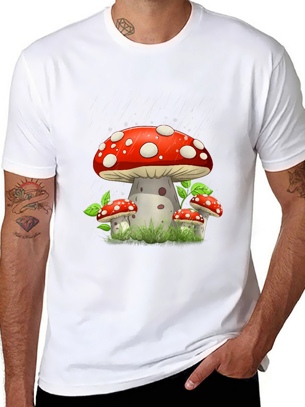 Mushroom Graphic Tee - Funky Style