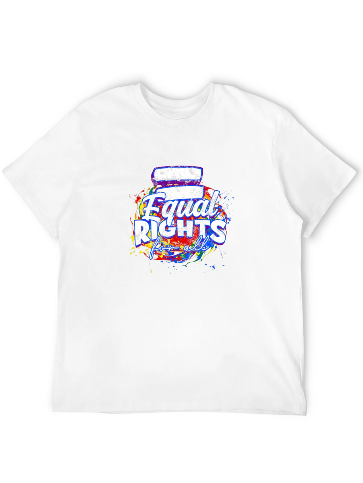 Equal Rights For All T-Shirt Black Crew Neck