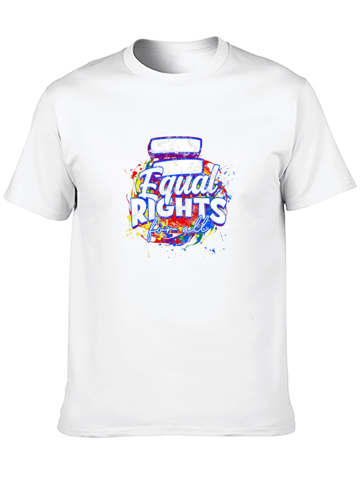 Equal Rights For All T-Shirt Black Crew Neck