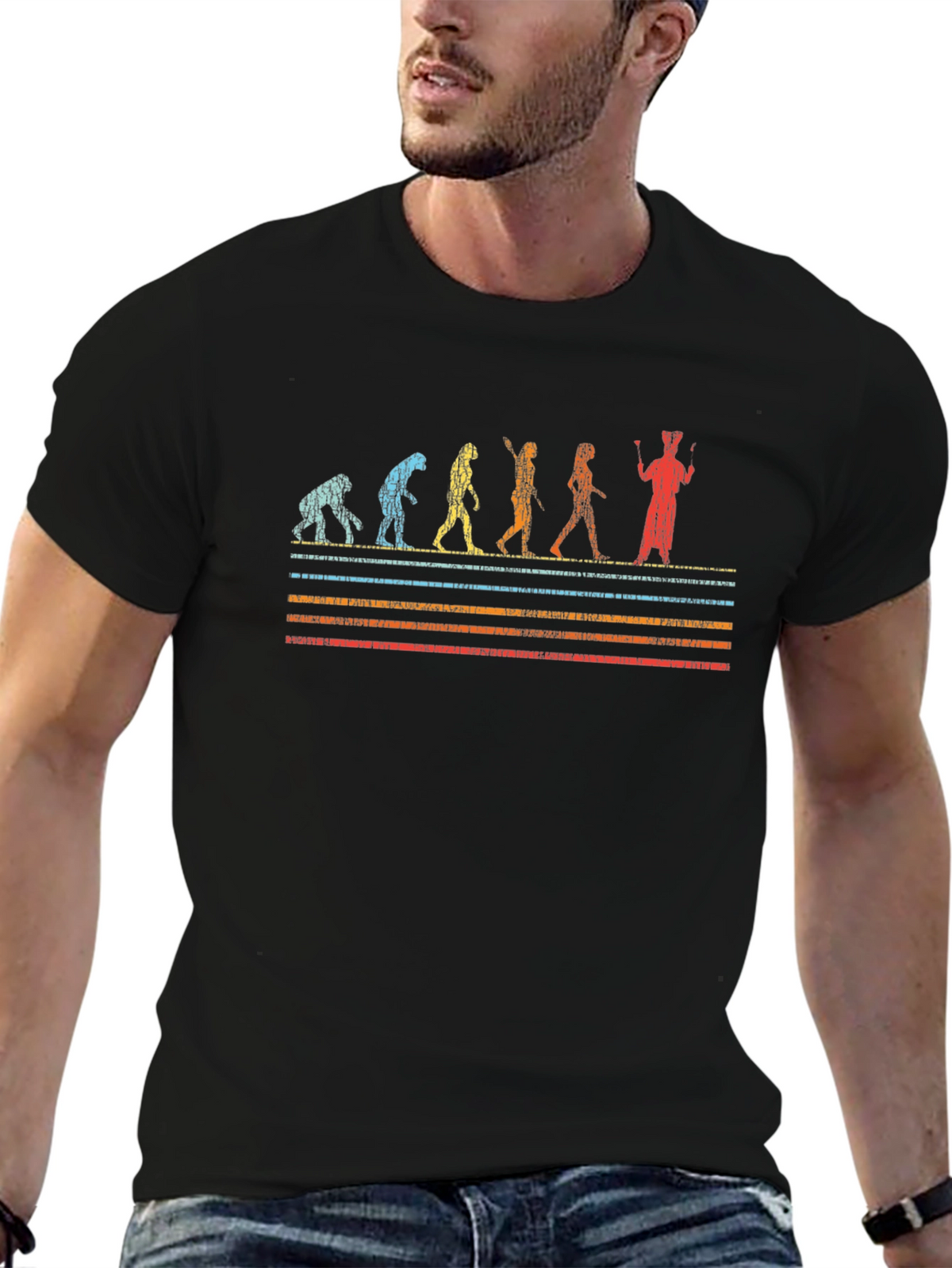 Evolution of Juggling Black T-Shirt