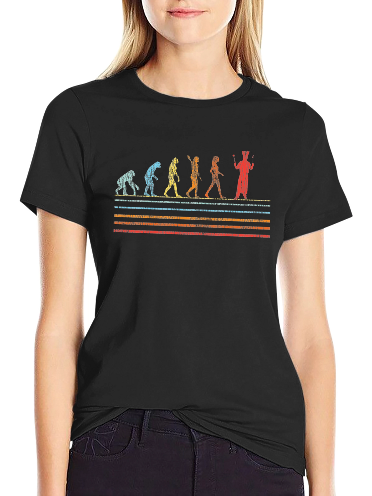 Evolution of Juggling Black T-Shirt