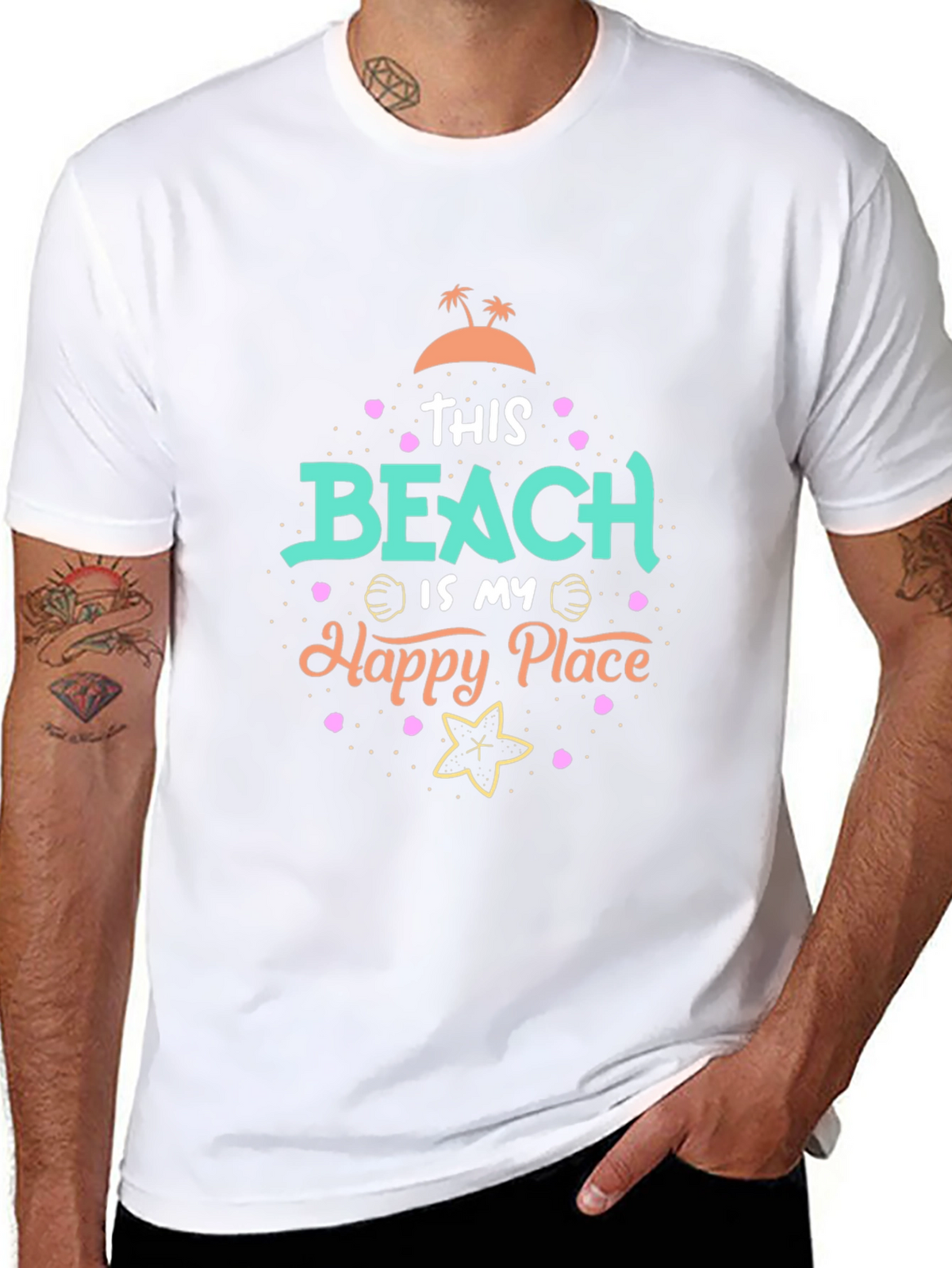 Beach Is My Happy Place Graphic Tee