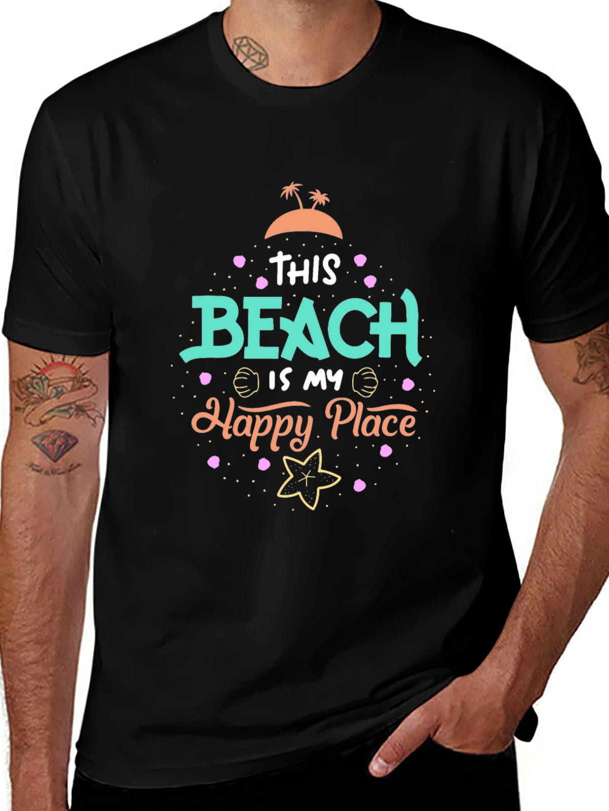 Beach Is My Happy Place Graphic Tee