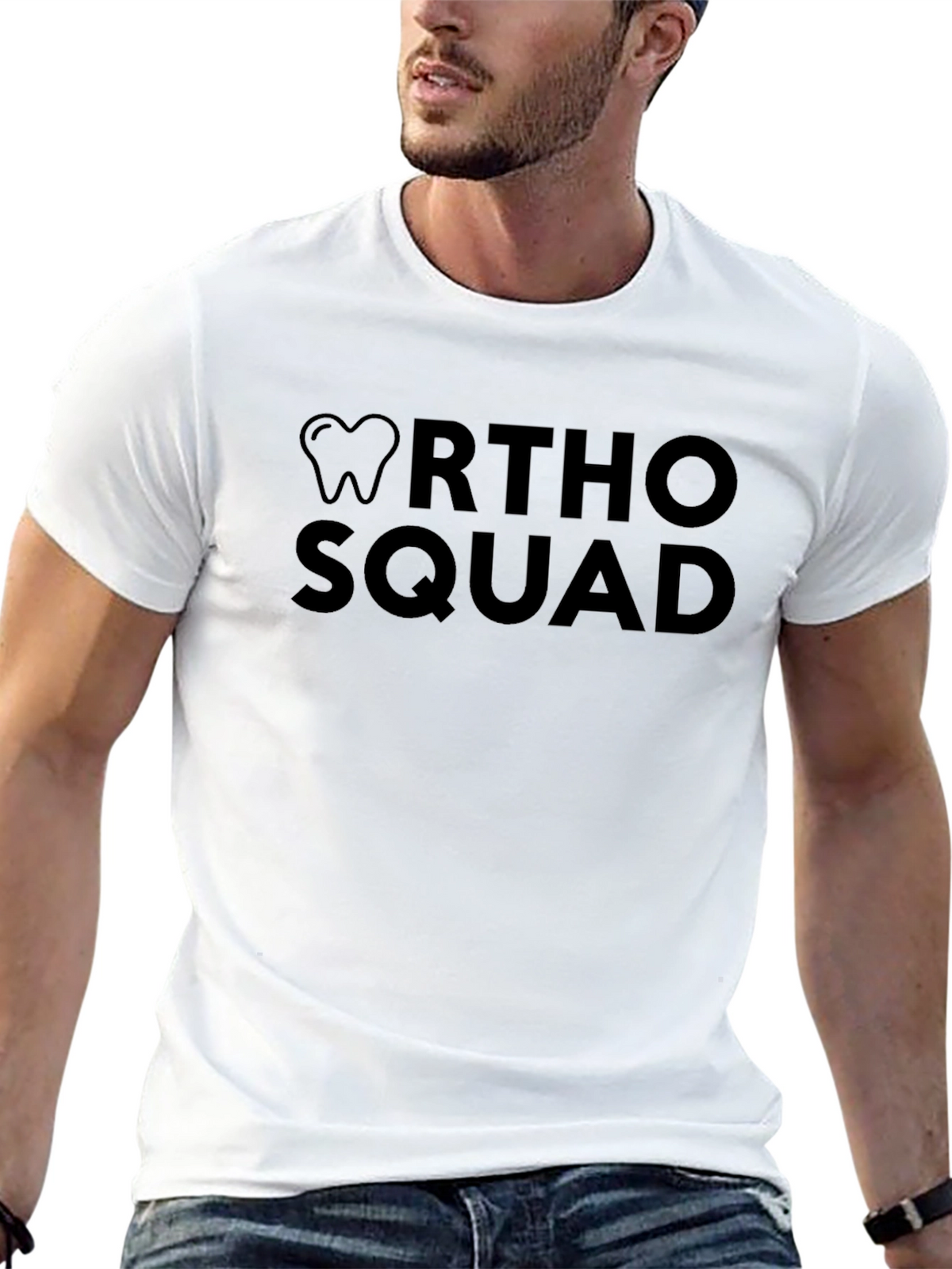 Ortho Squad Black T-Shirt - Dental Support