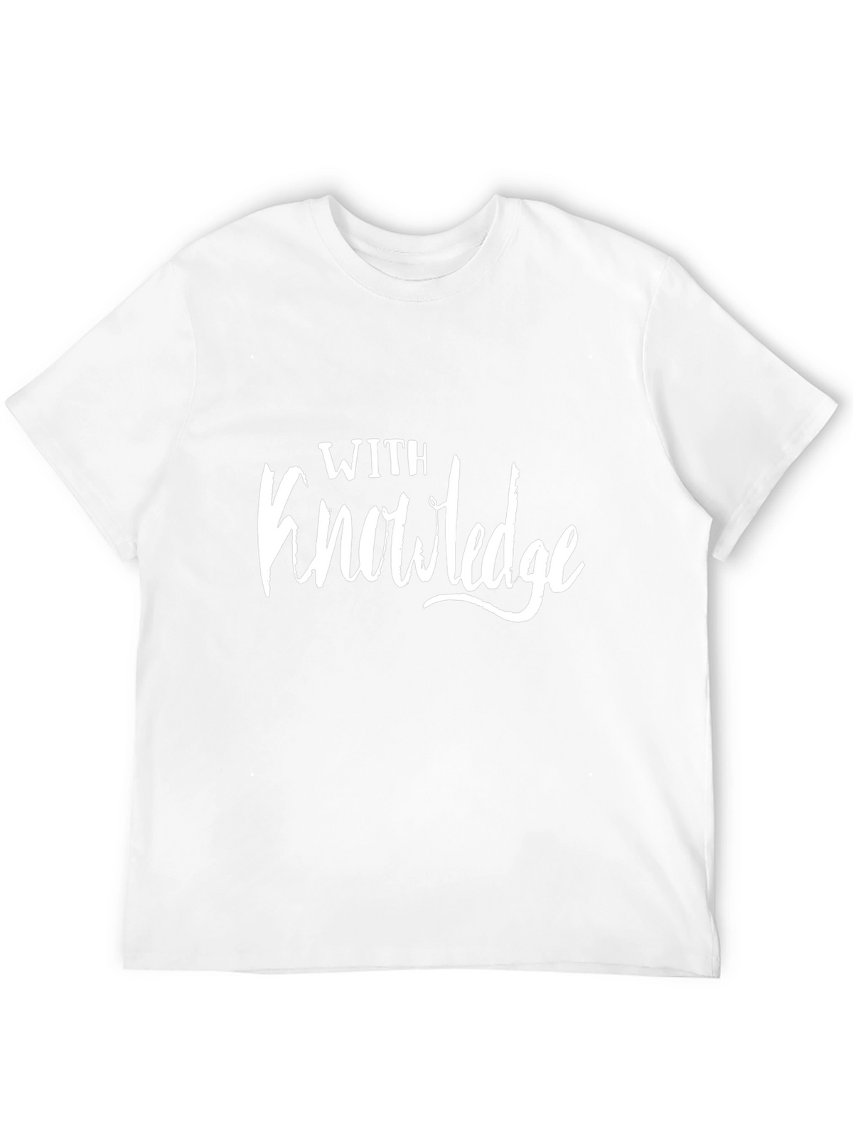 With Knowledge Graphic Black T-Shirt