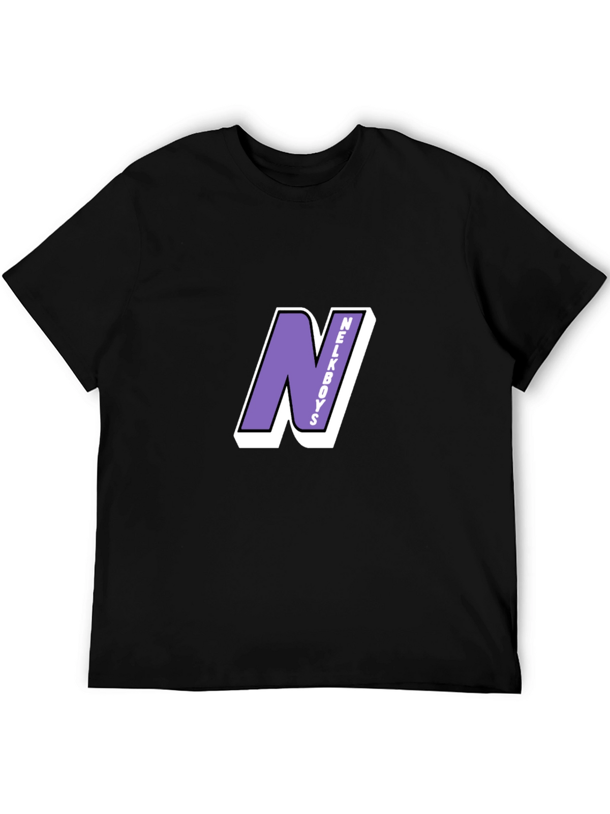 Nelkboys Logo Graphic Black T-Shirt