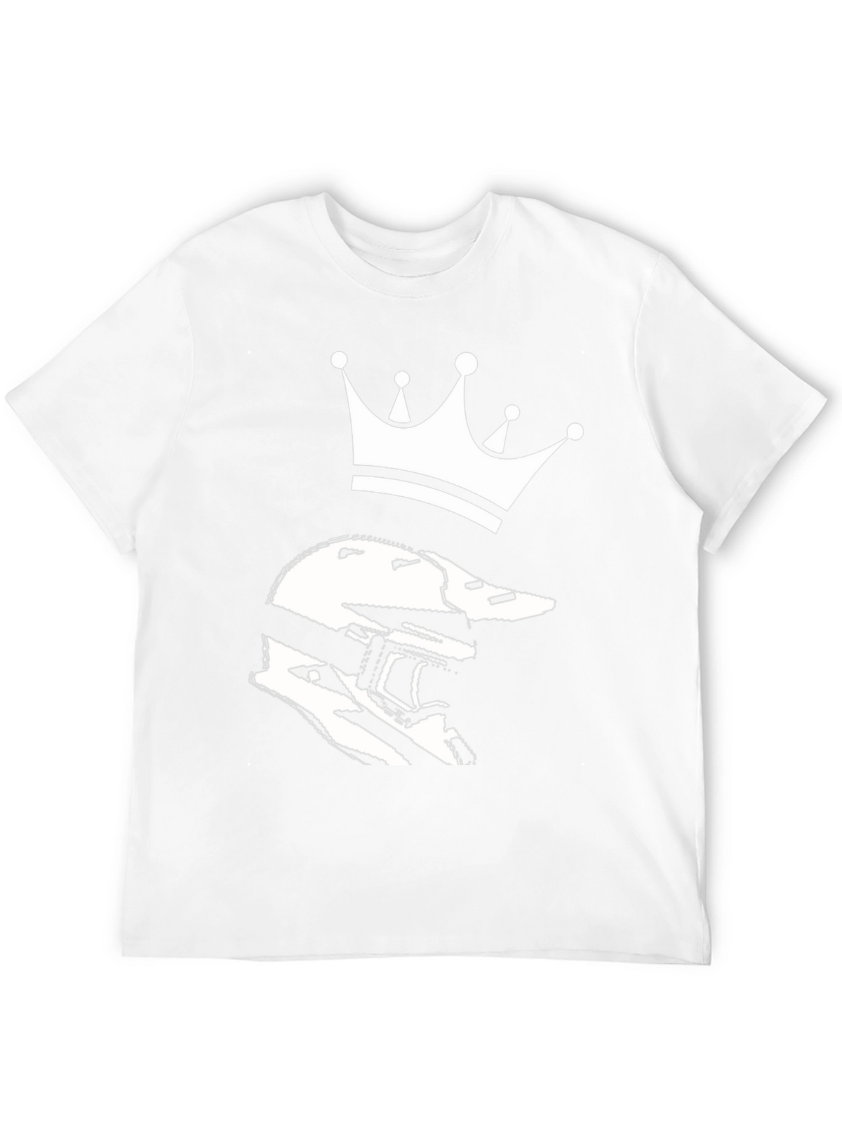 Helmet King Graphic Tee - Black Cotton Blend T-Shirt