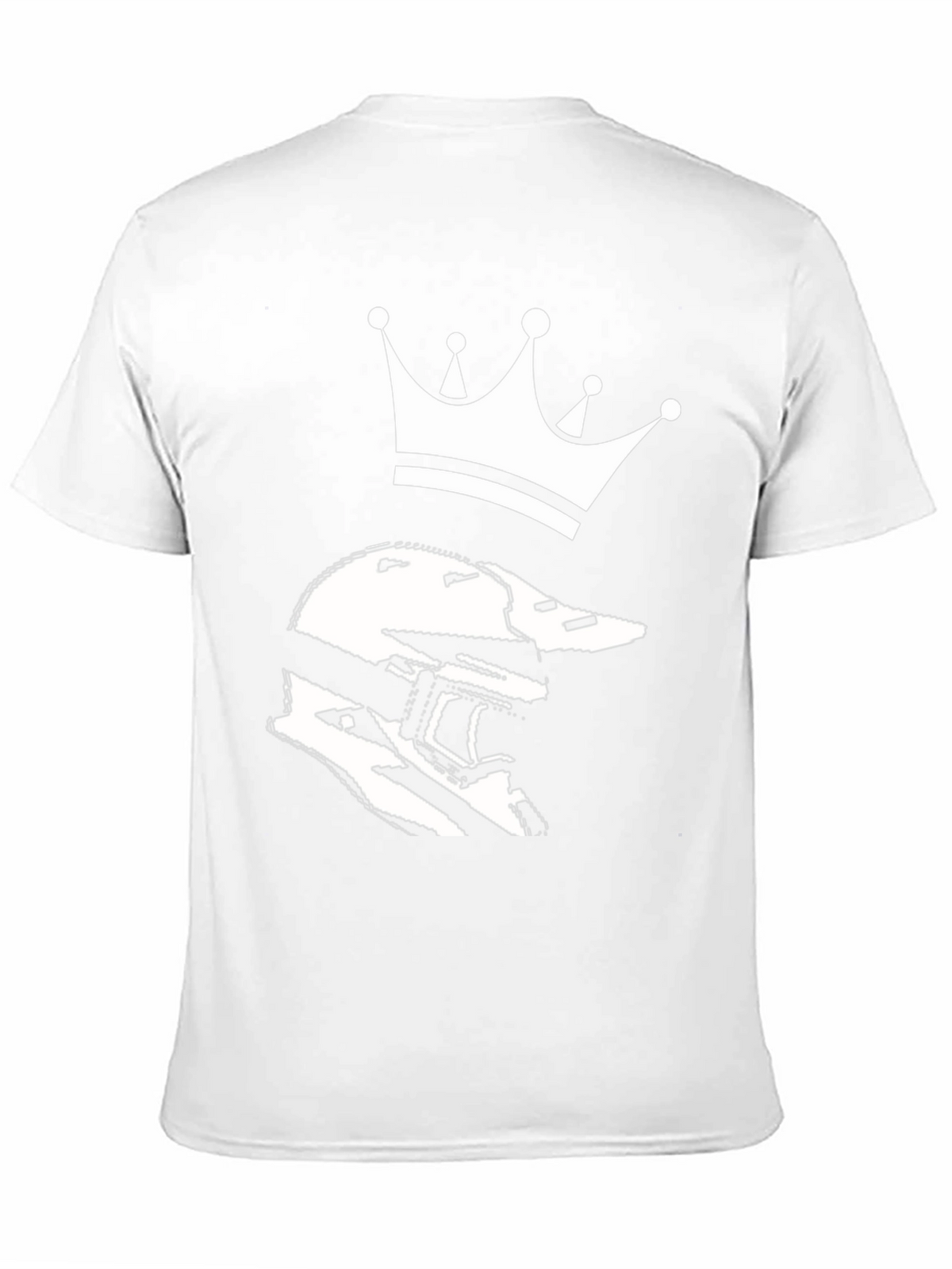 Helmet King Graphic Tee - Black Cotton Blend T-Shirt