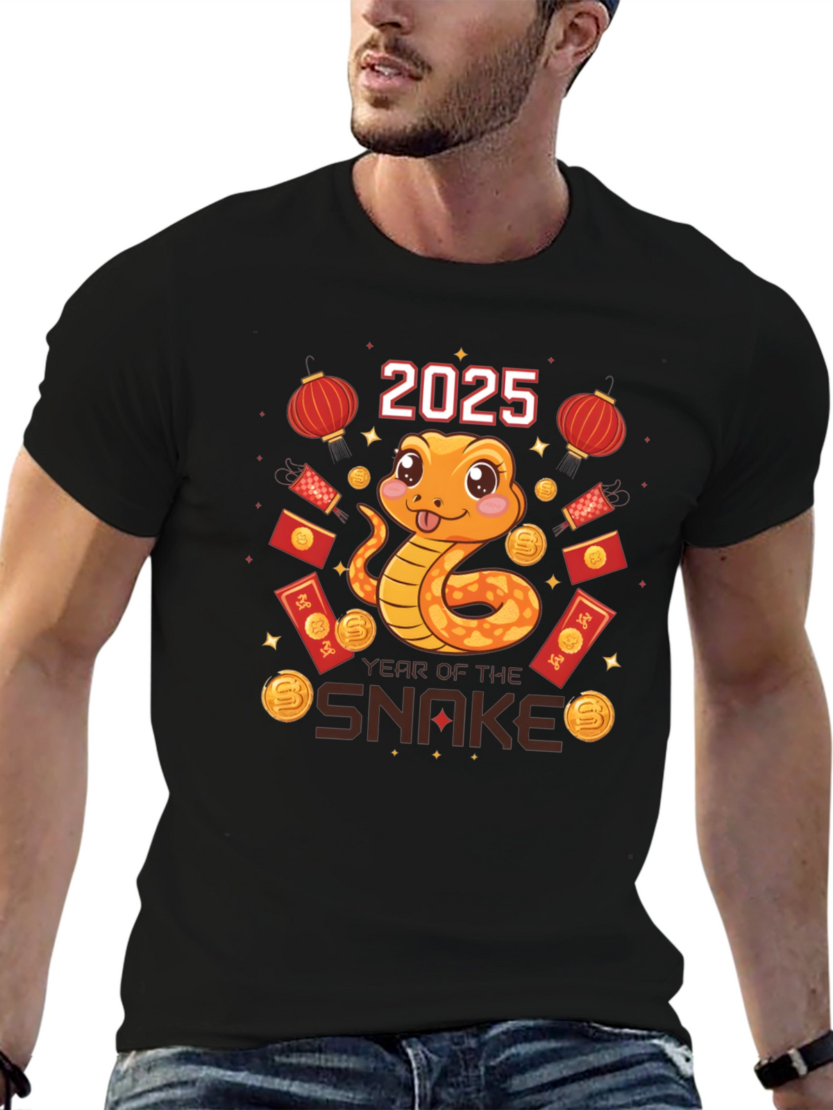 Year of the Snake 2025 Graphic T-Shirt