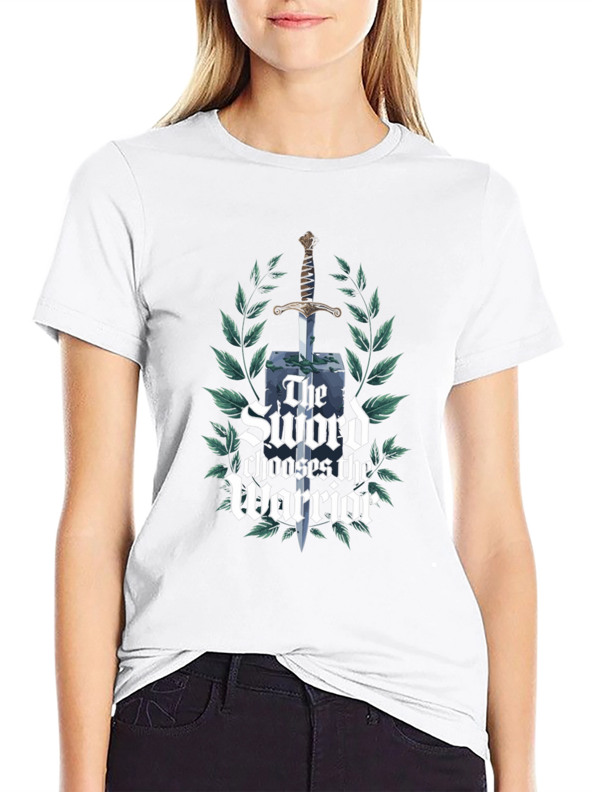 Sword Chooses the Warrior Black T-Shirt